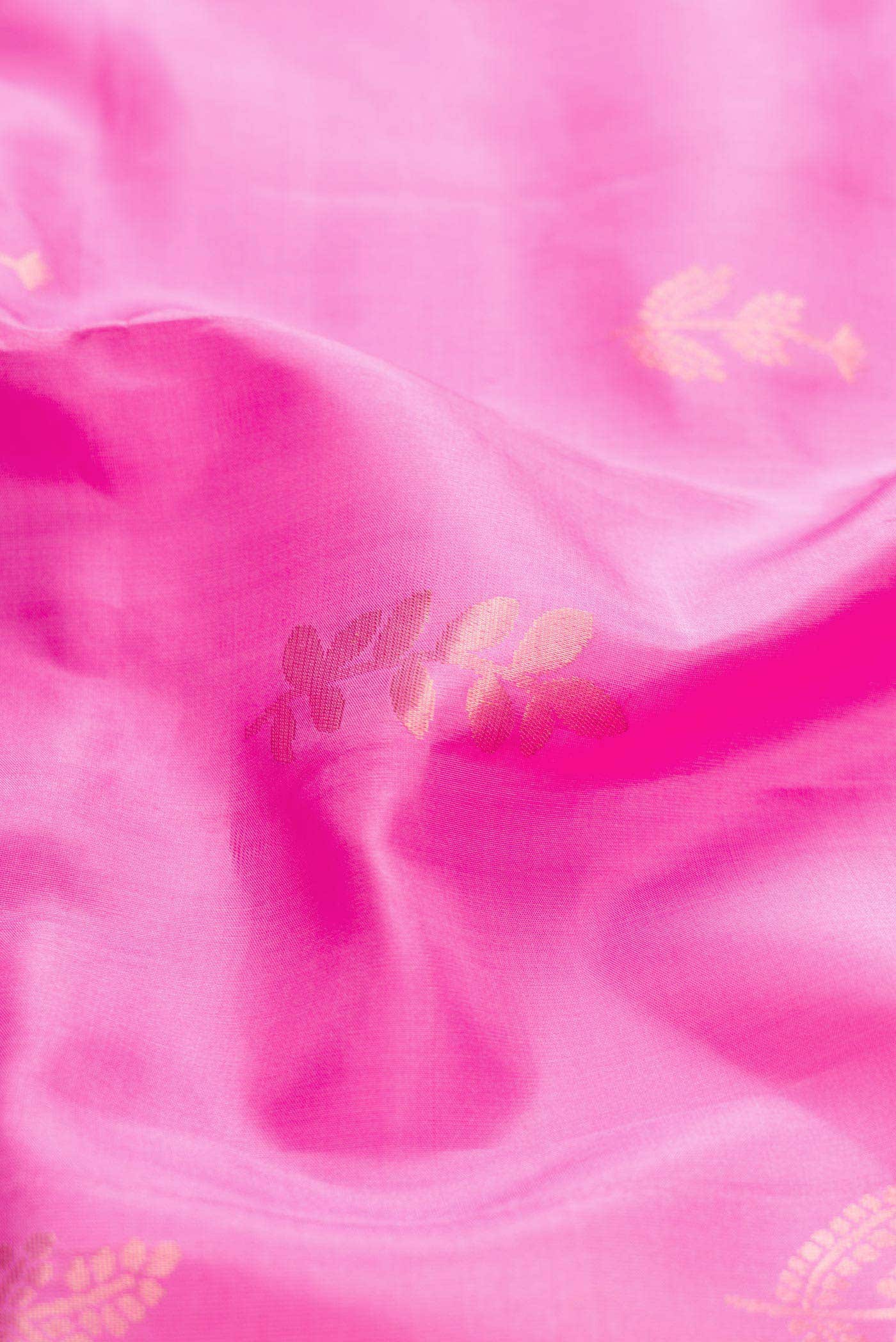 Pink Dual Tone Soft Silk Saree