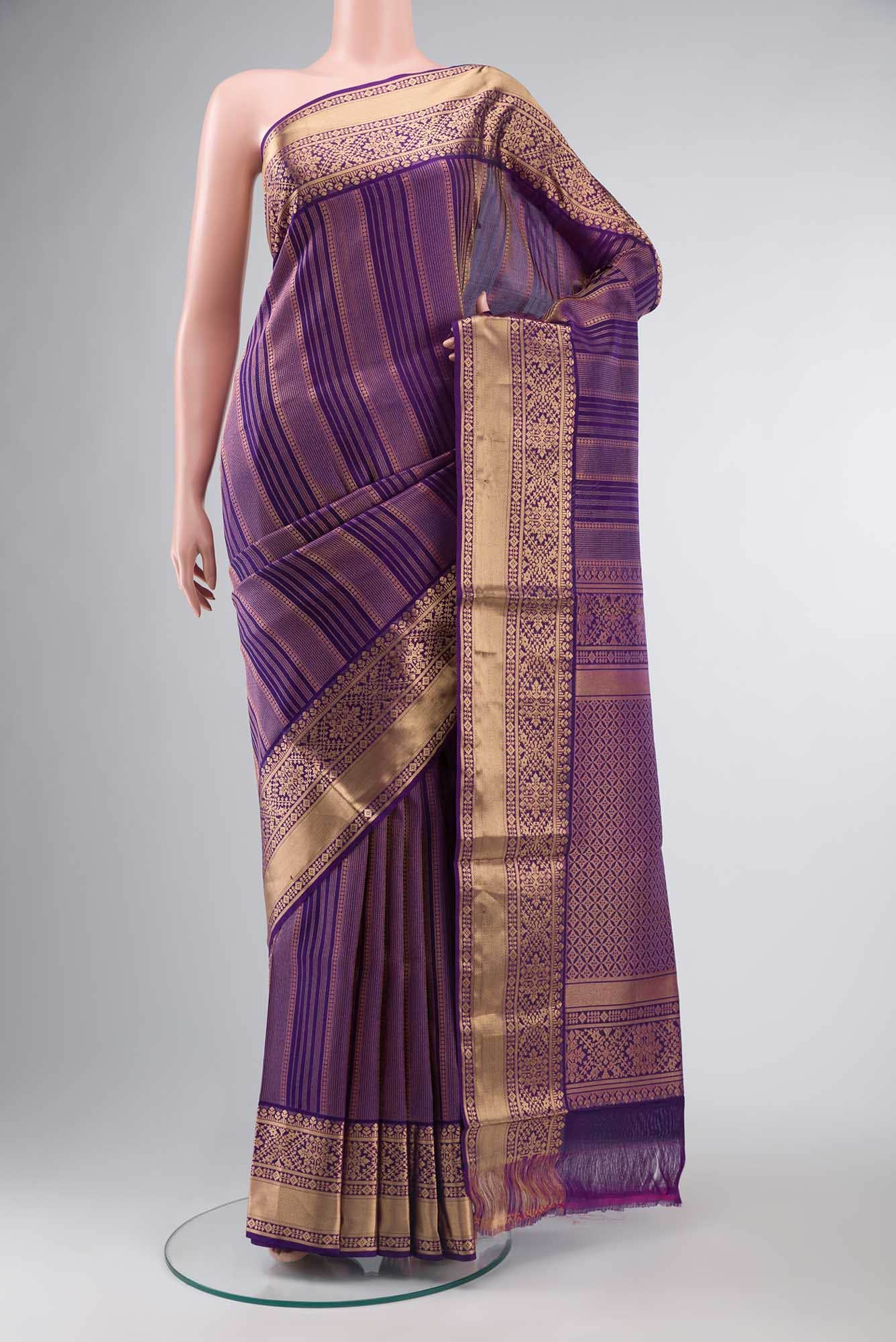 Purple Soft Silk Saree