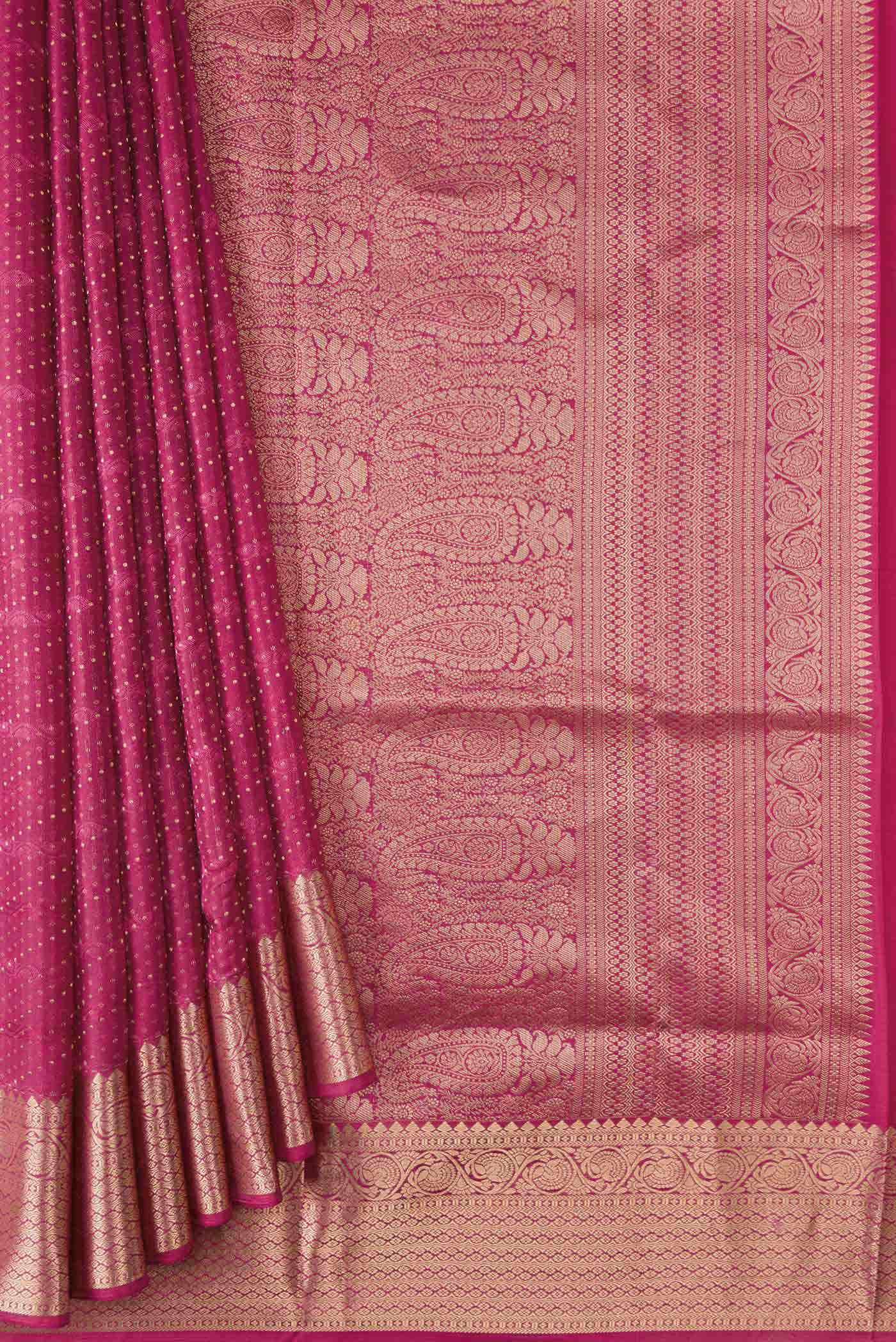 Dark Mauve Dual Tone Soft Silk Saree