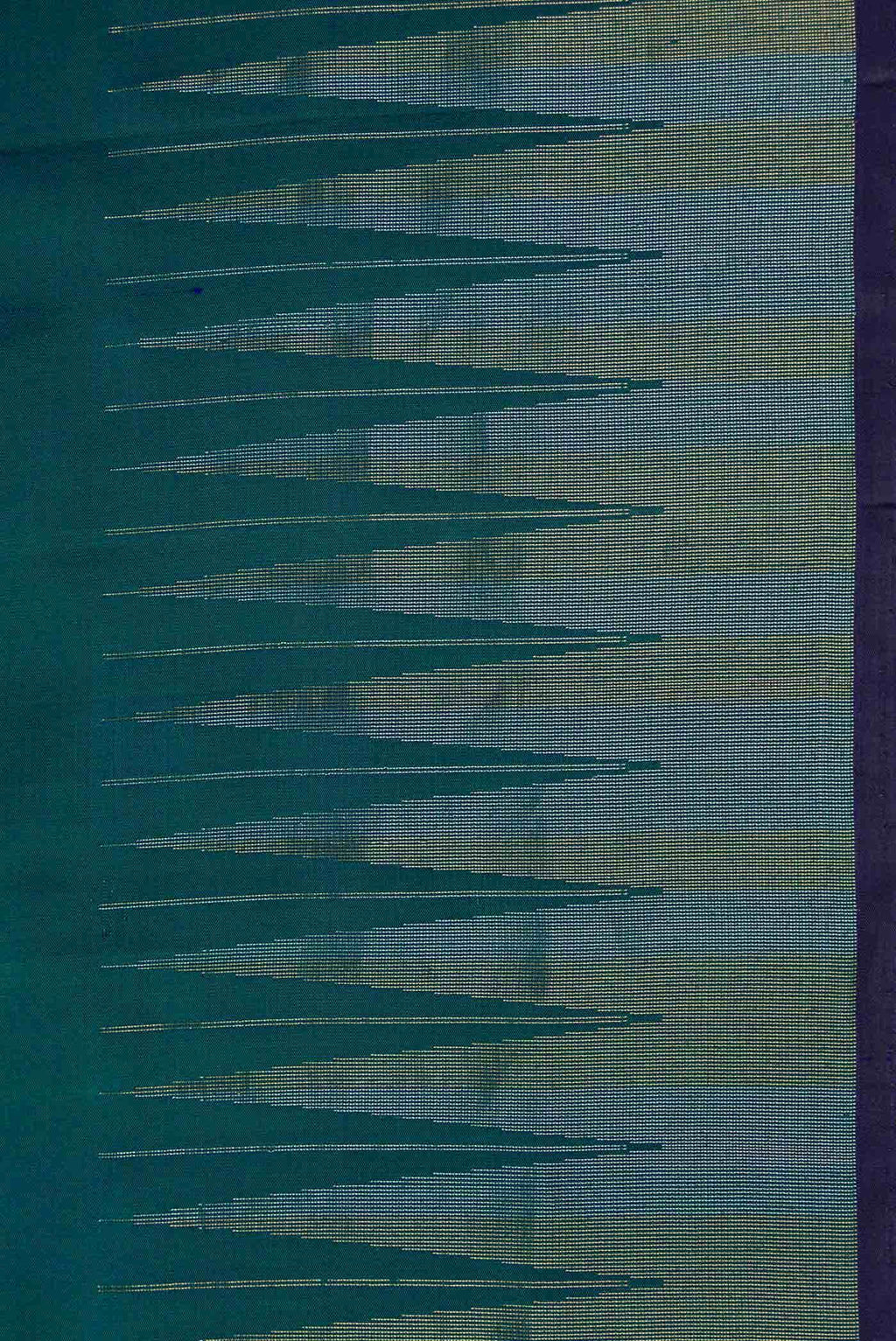 Teal Dual Tone Soft Silk Saree