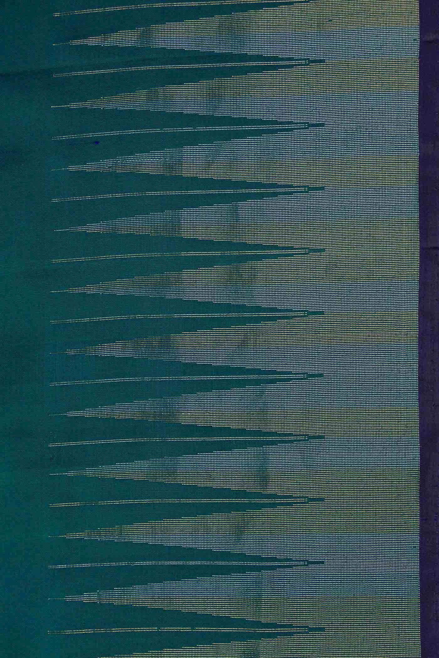 Teal Dual Tone Soft Silk Saree