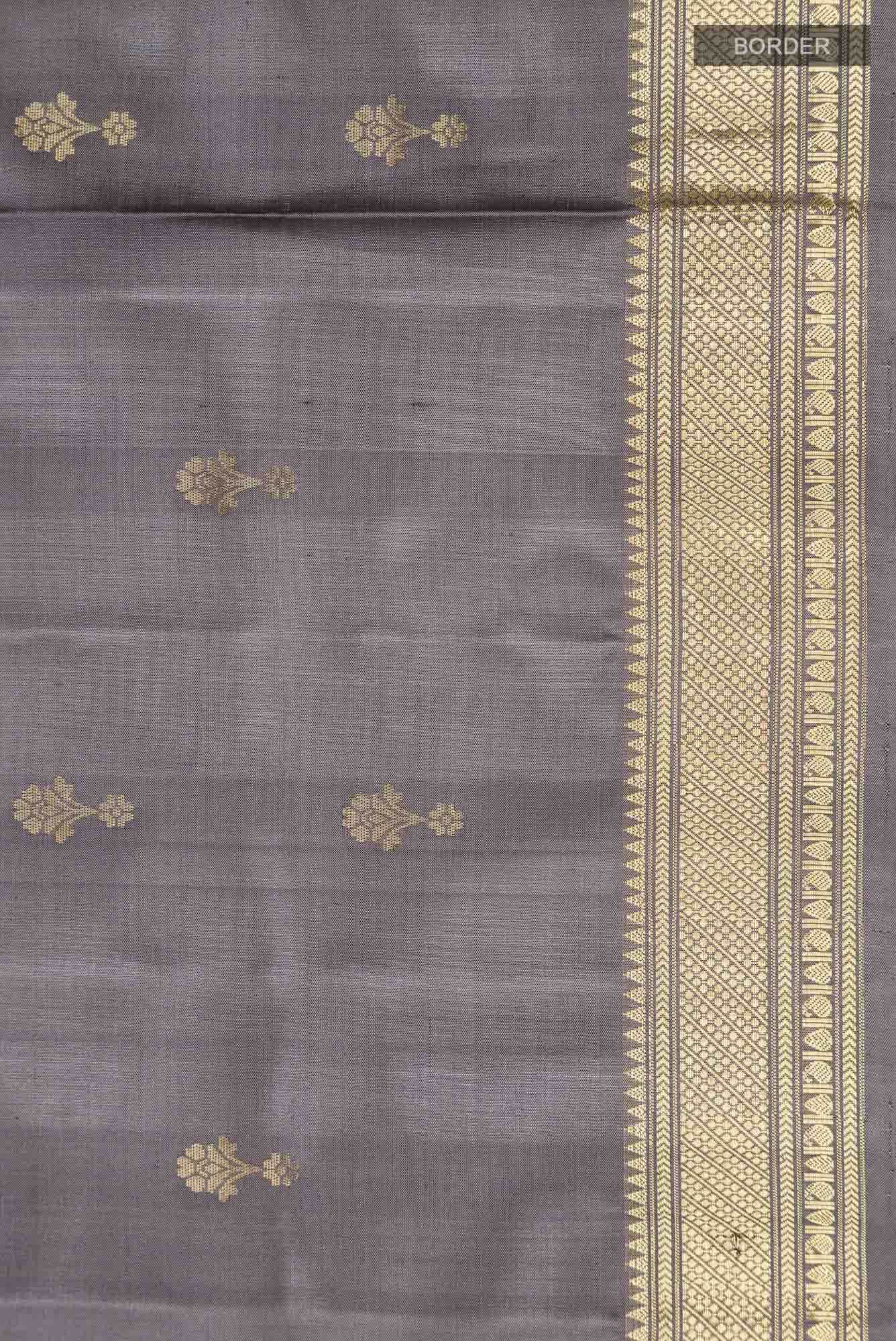 Grey Soft Silk Saree