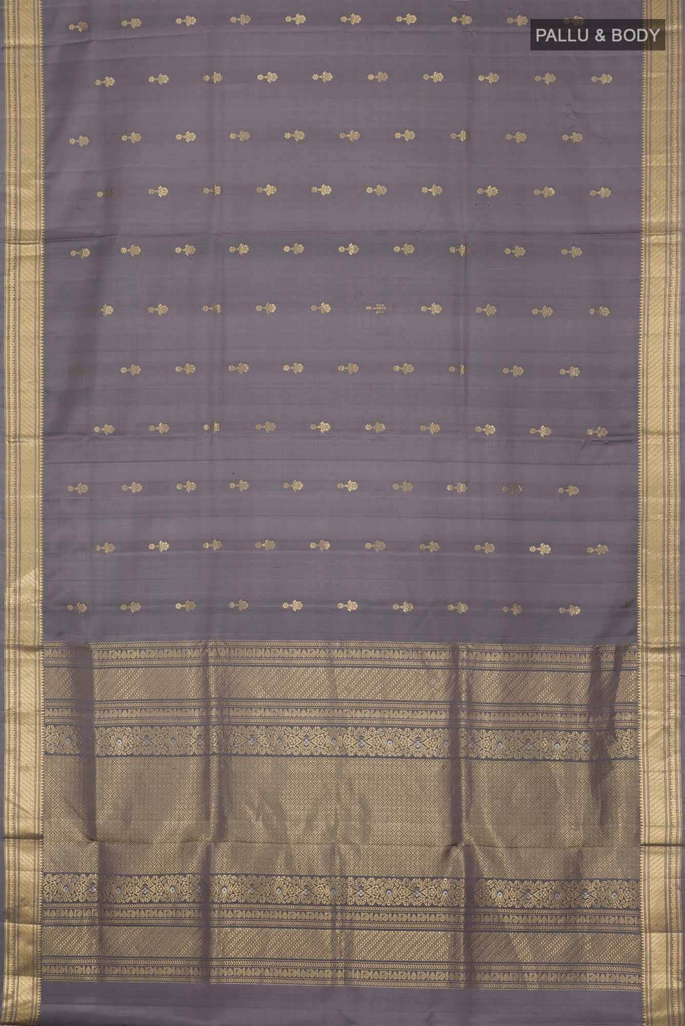 Grey Soft Silk Saree