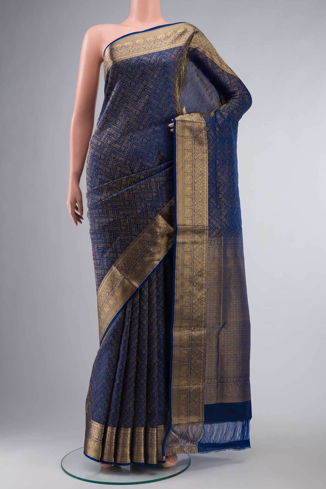 Blue Soft Silk Saree