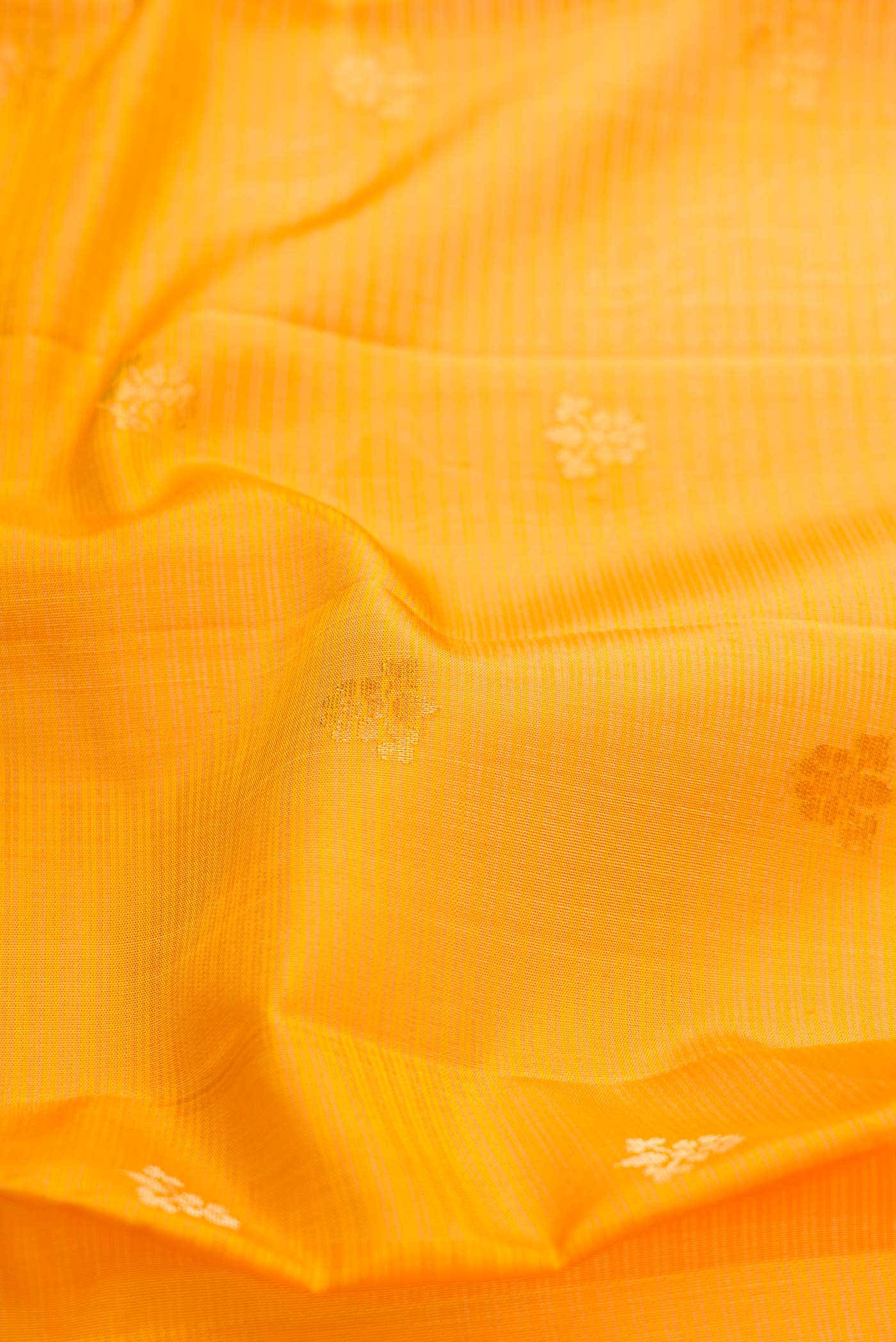 Yellow Dual Tone Soft Silk Saree