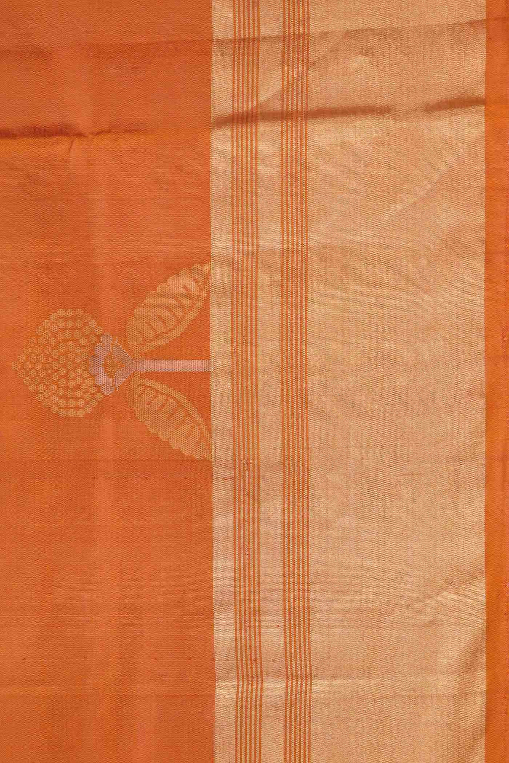 Mustard Dual Tone Soft Silk Saree