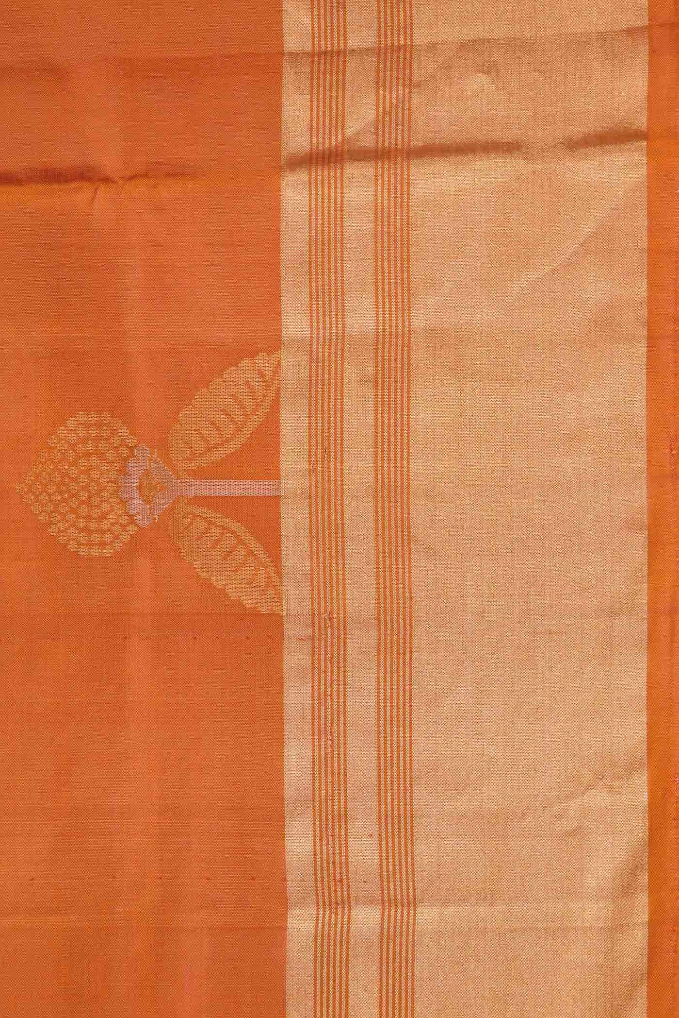Mustard Dual Tone Soft Silk Saree