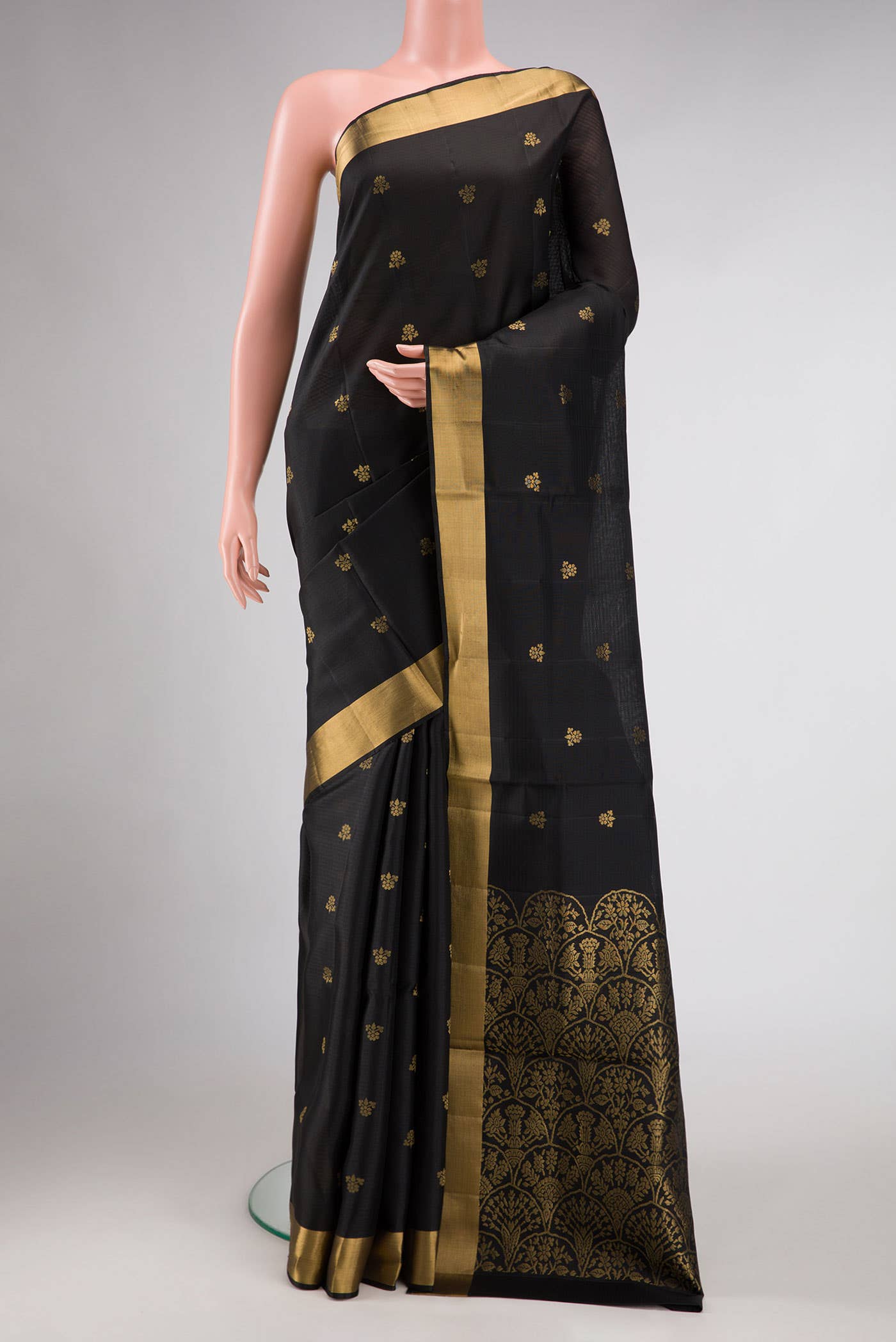 Black Soft Silk Saree