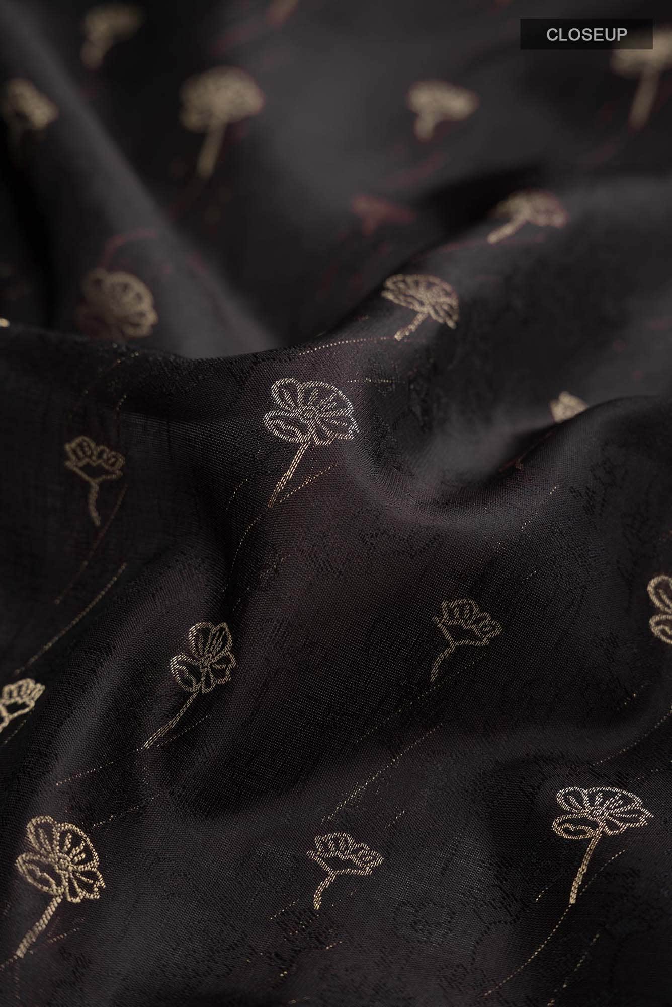 Black Soft Silk Saree