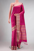 Pink Dual Tone Soft Silk Saree