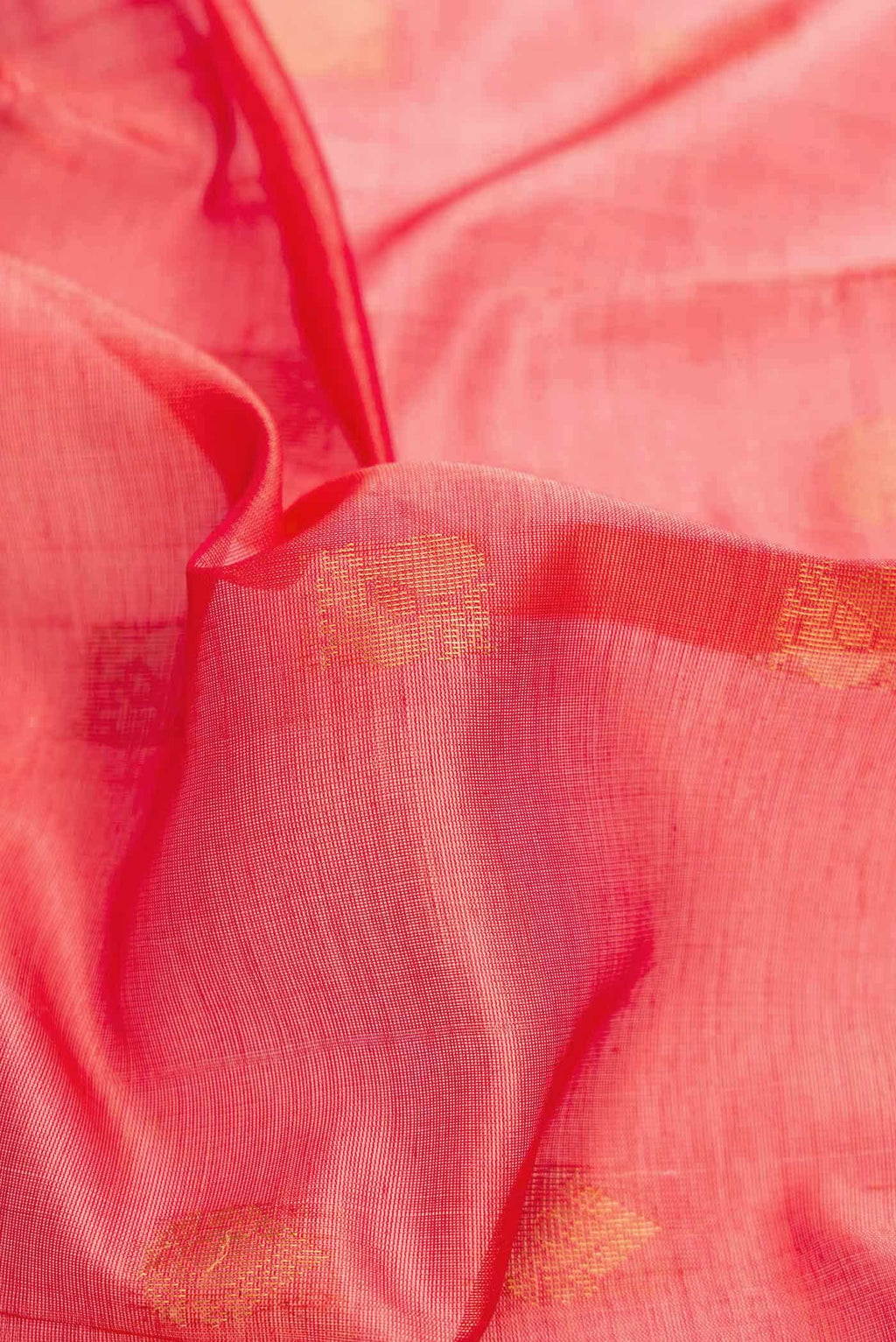 Rose pink Dual Tone Silk Cotton Saree