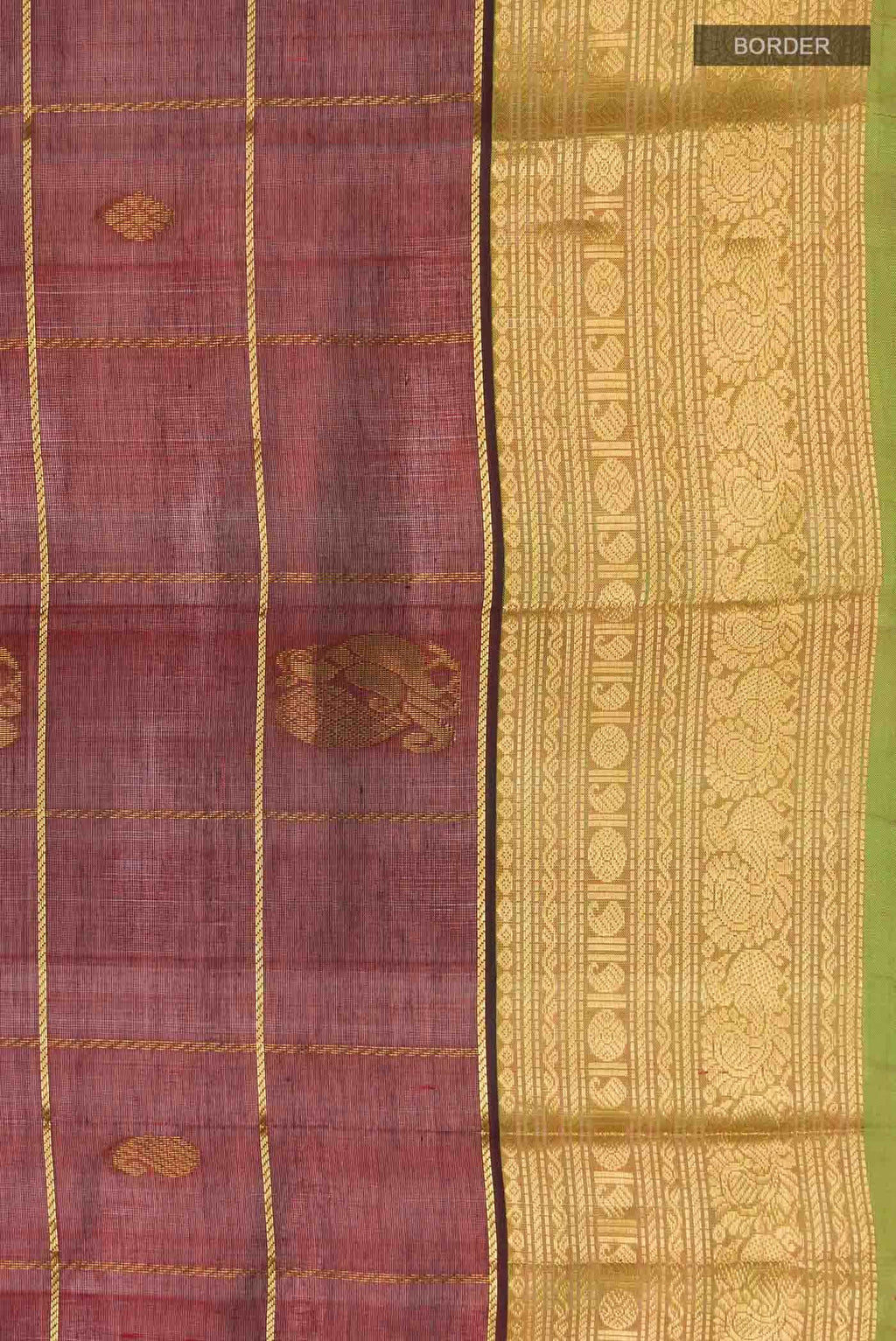 Maroon Silk Cotton Saree