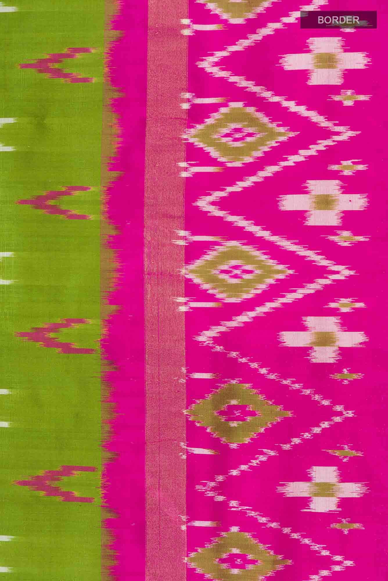 Green Pochampally Silk Saree
