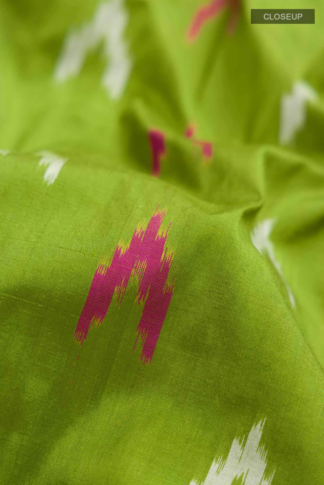 Green Pochampally Silk Saree