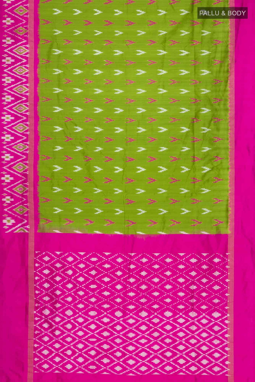 Green Pochampally Silk Saree