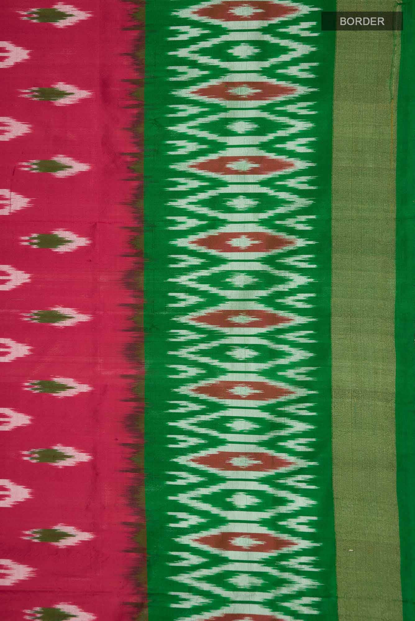 Red Pochampally Silk Saree