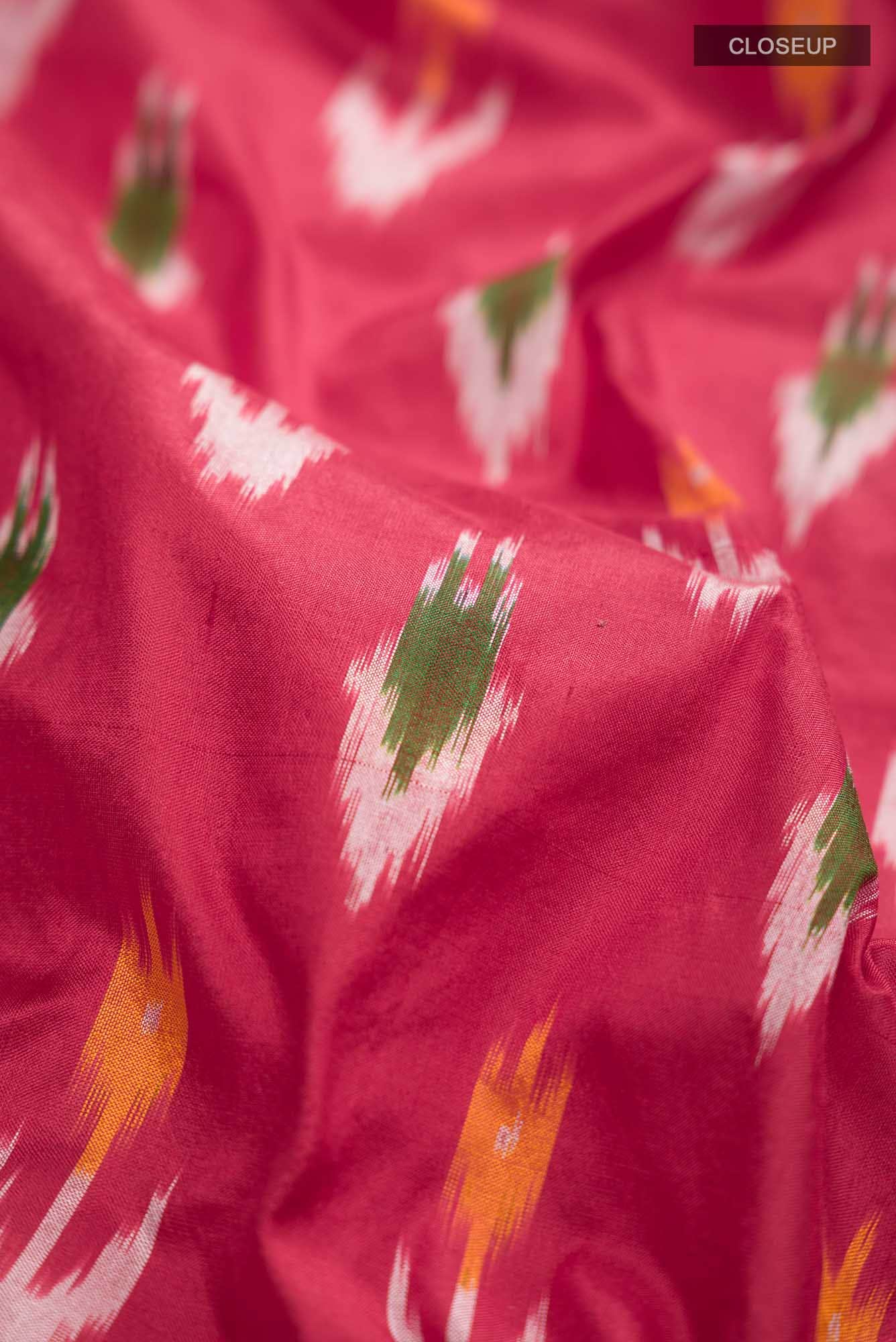 Red Pochampally Silk Saree