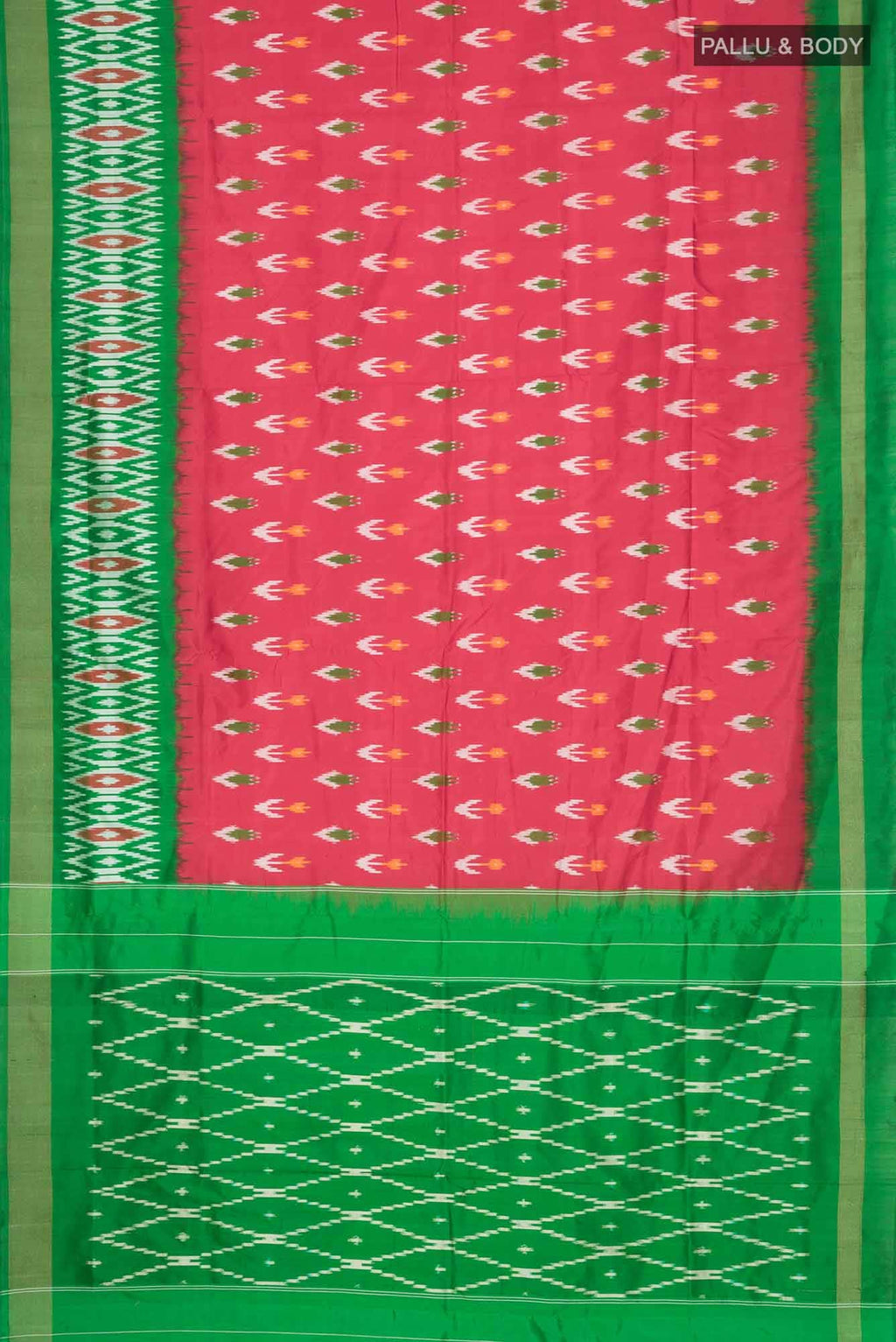 Red Pochampally Silk Saree