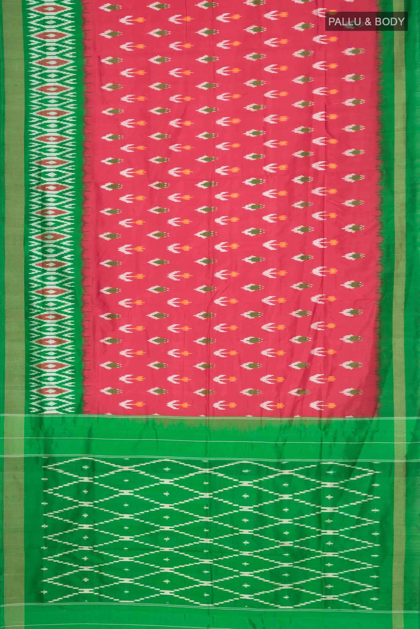 Red Pochampally Silk Saree