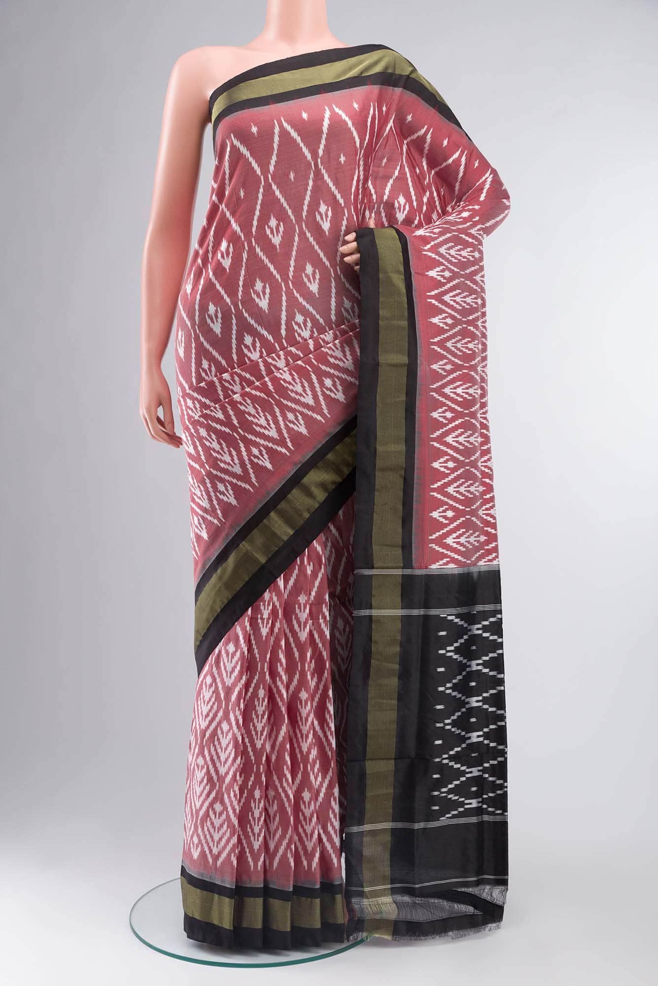 Red Pochampally Silk Saree