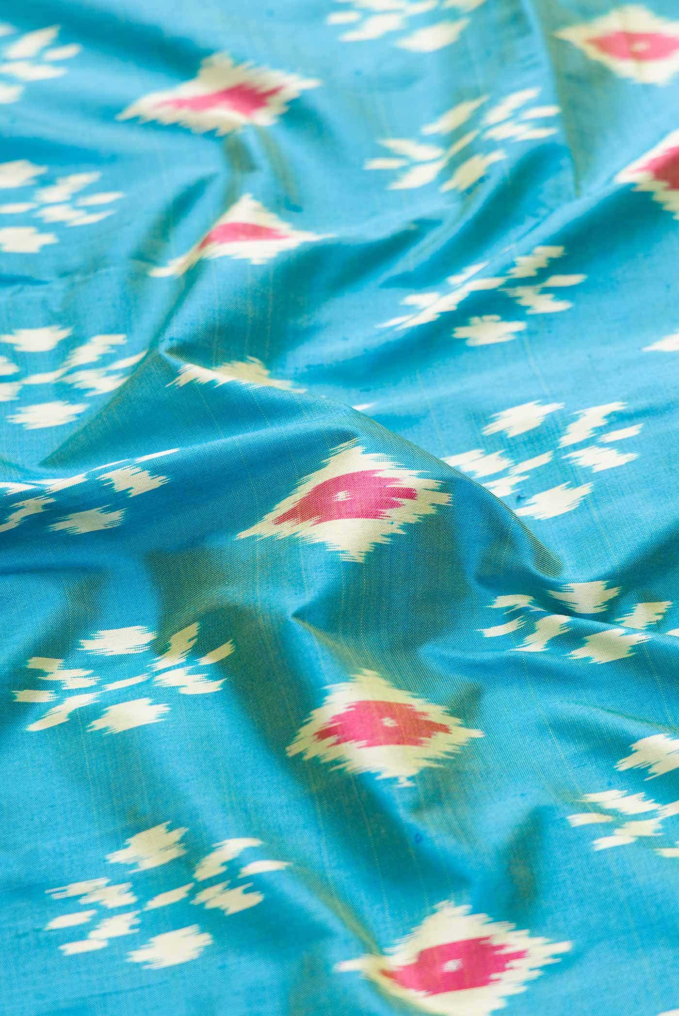 Green Dual Tone Pochampally Silk Saree