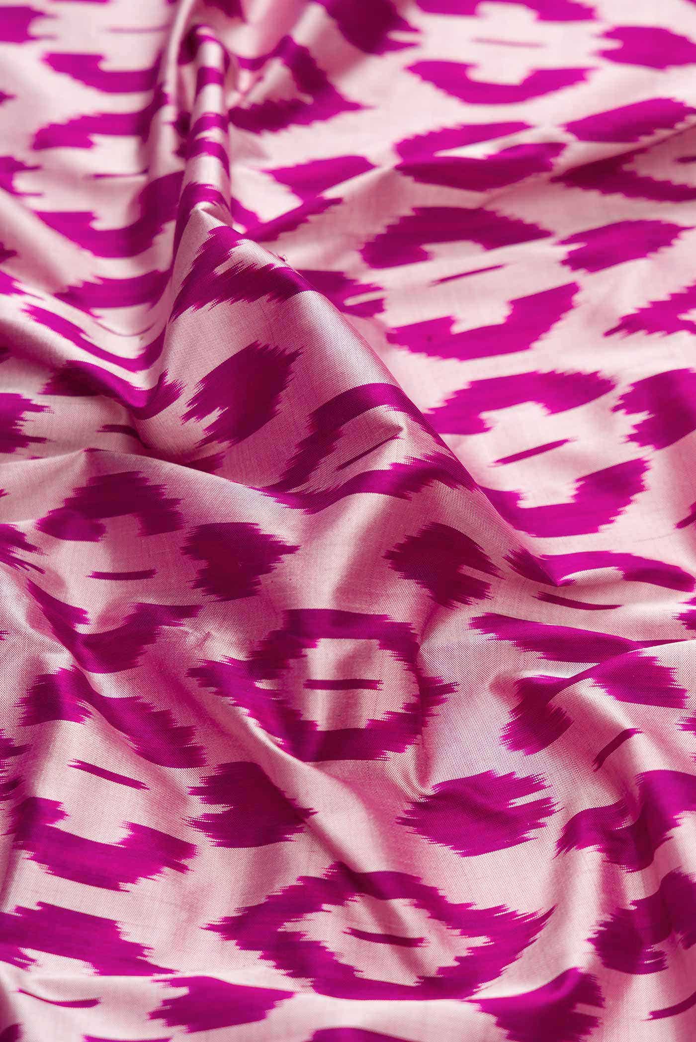 Purple Dual Tone Double Ikat Saree