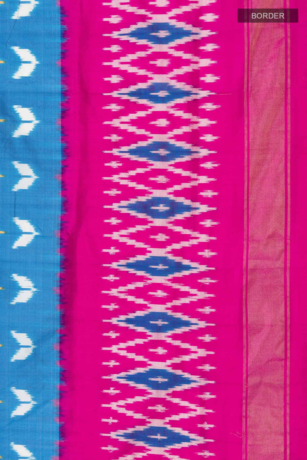 Blue Pochampally Silk Saree