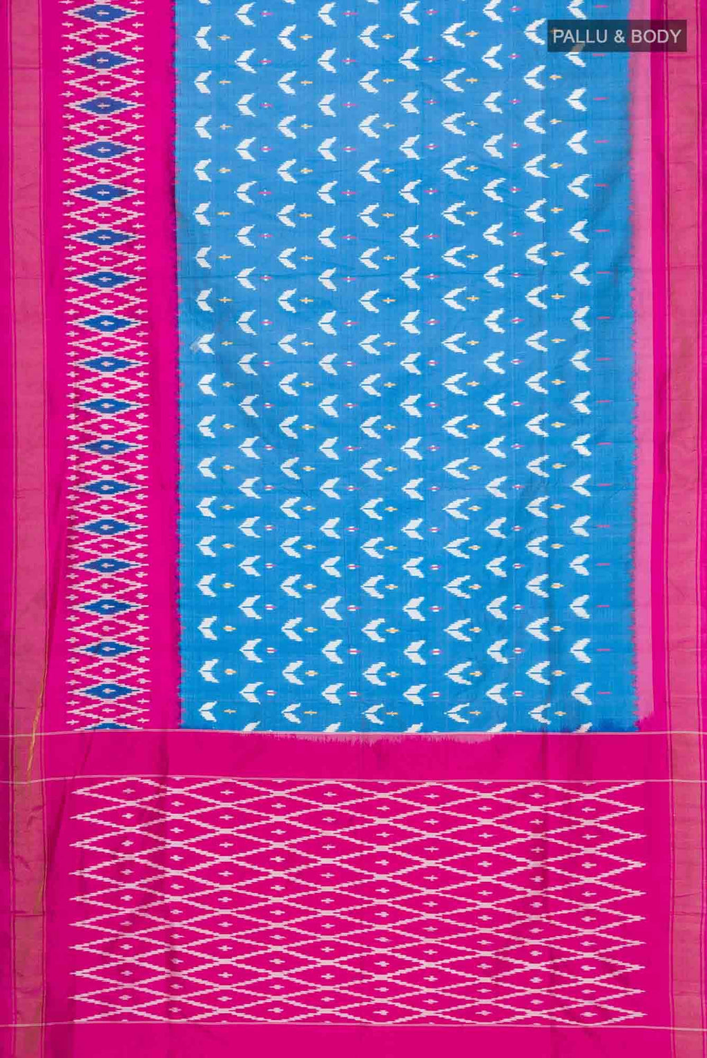 Blue Pochampally Silk Saree