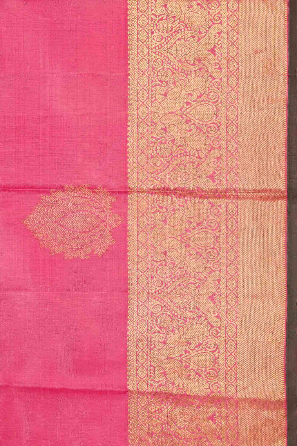 Pink Dual Tone Kanchipuram Silk Saree