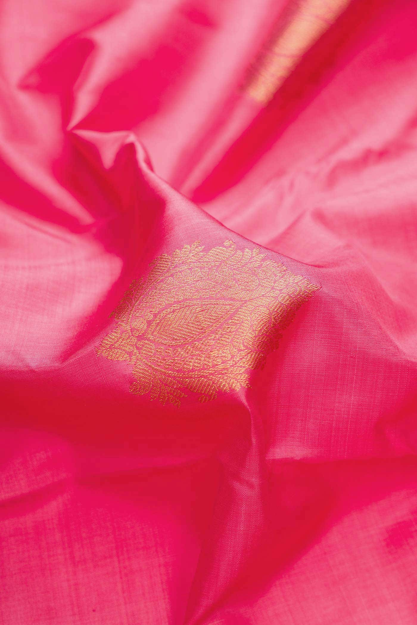Pink Dual Tone Kanchipuram Silk Saree