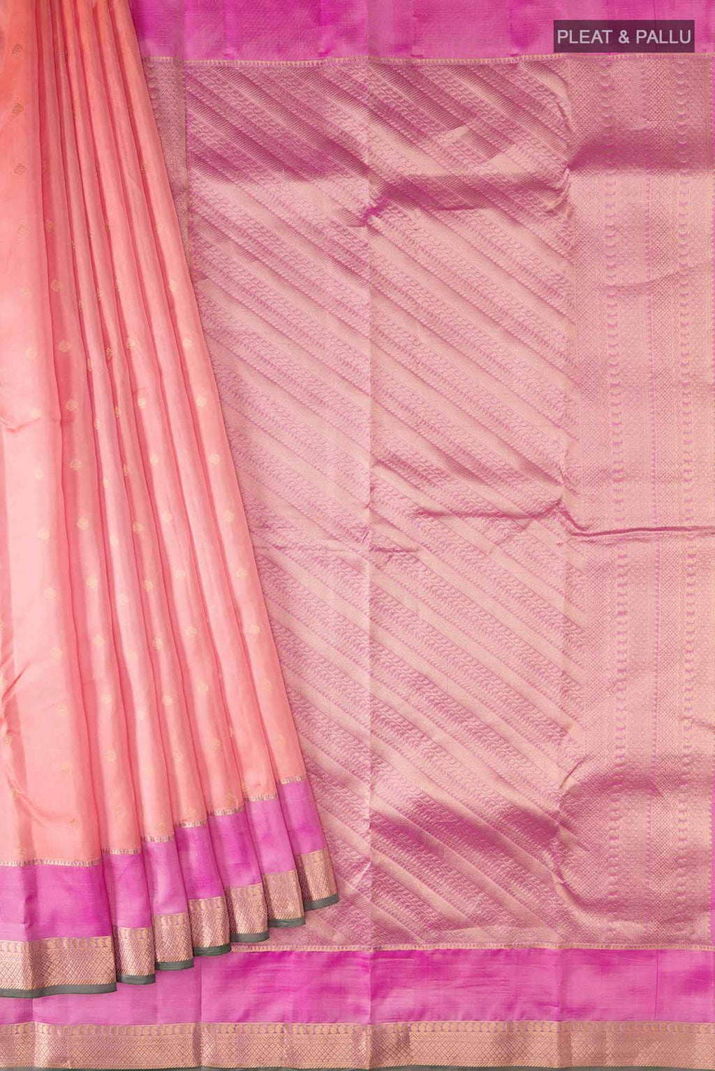 Pink Kanchipuram Silk Saree