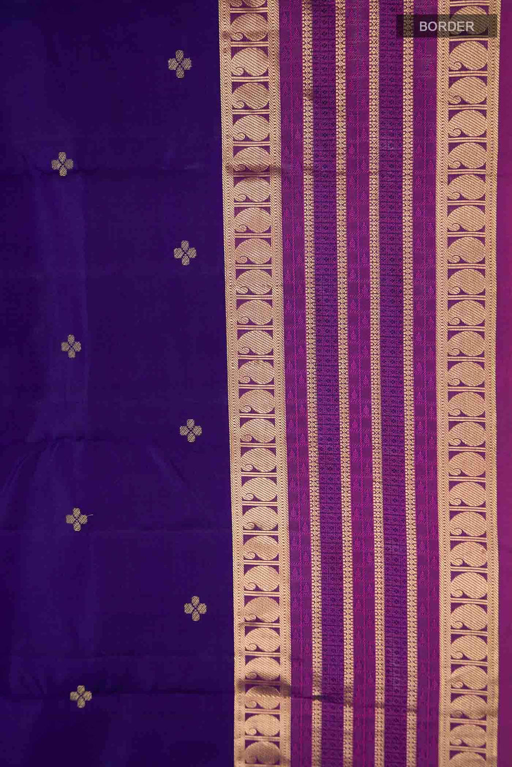 Navy Blue Kanchipuram Silk Saree