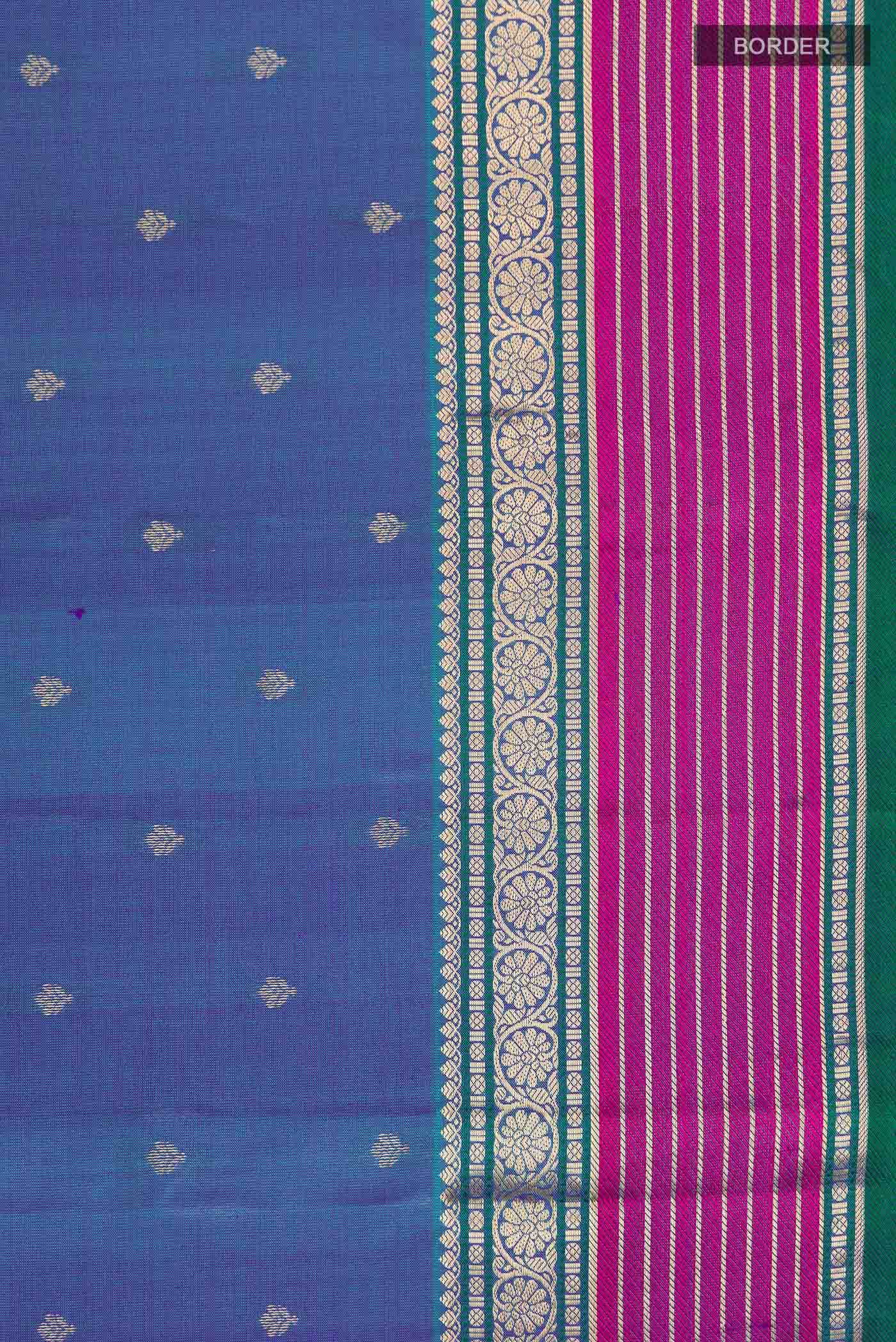 Blue Kanchipuram Silk Saree