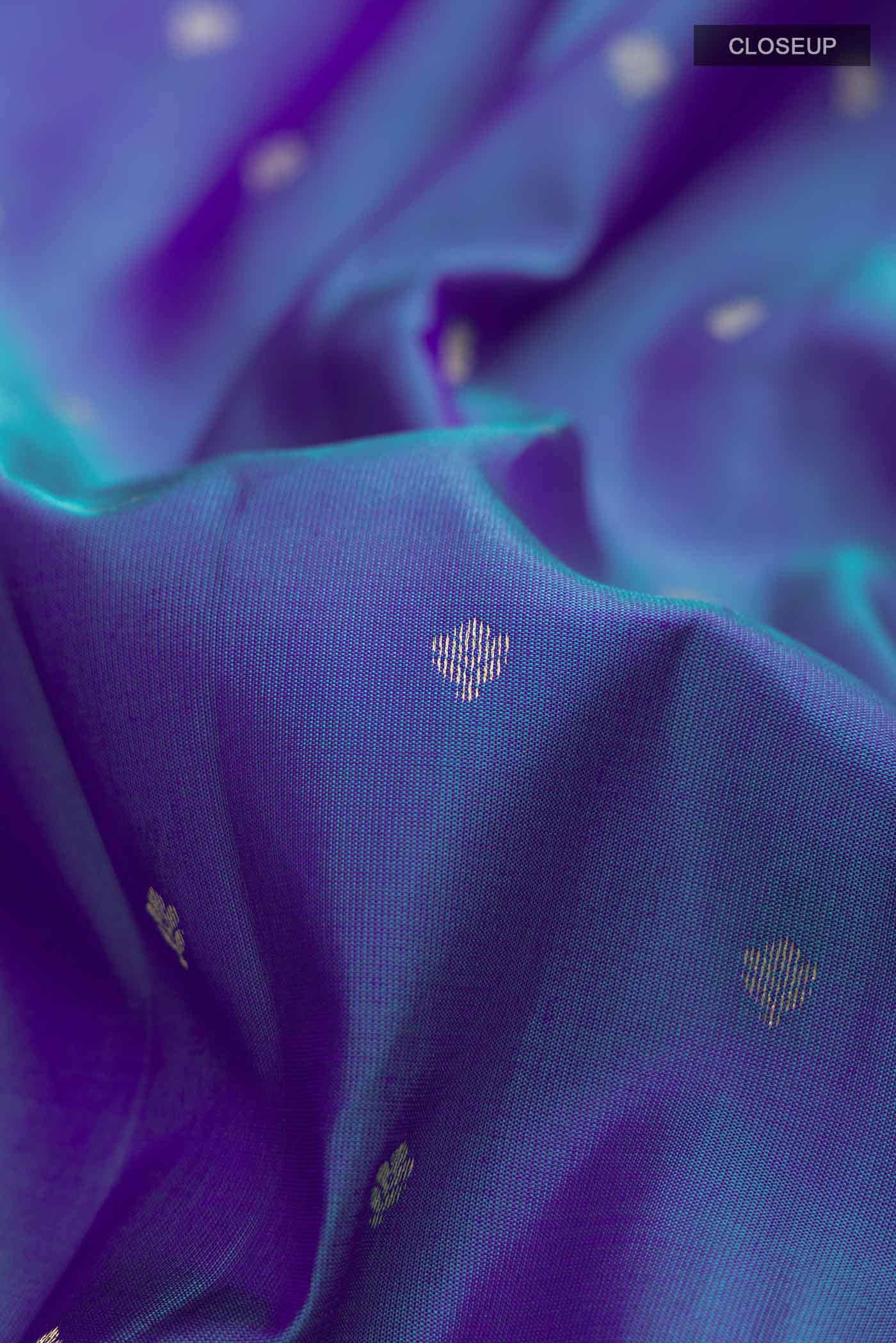 Blue Kanchipuram Silk Saree