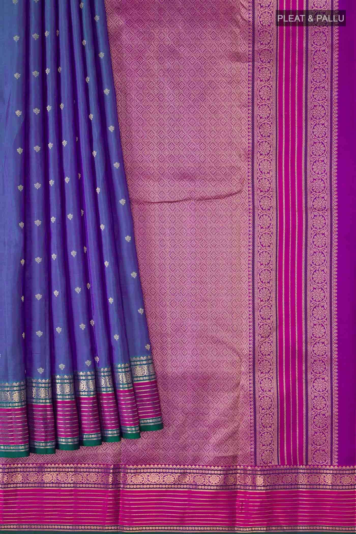 Blue Kanchipuram Silk Saree