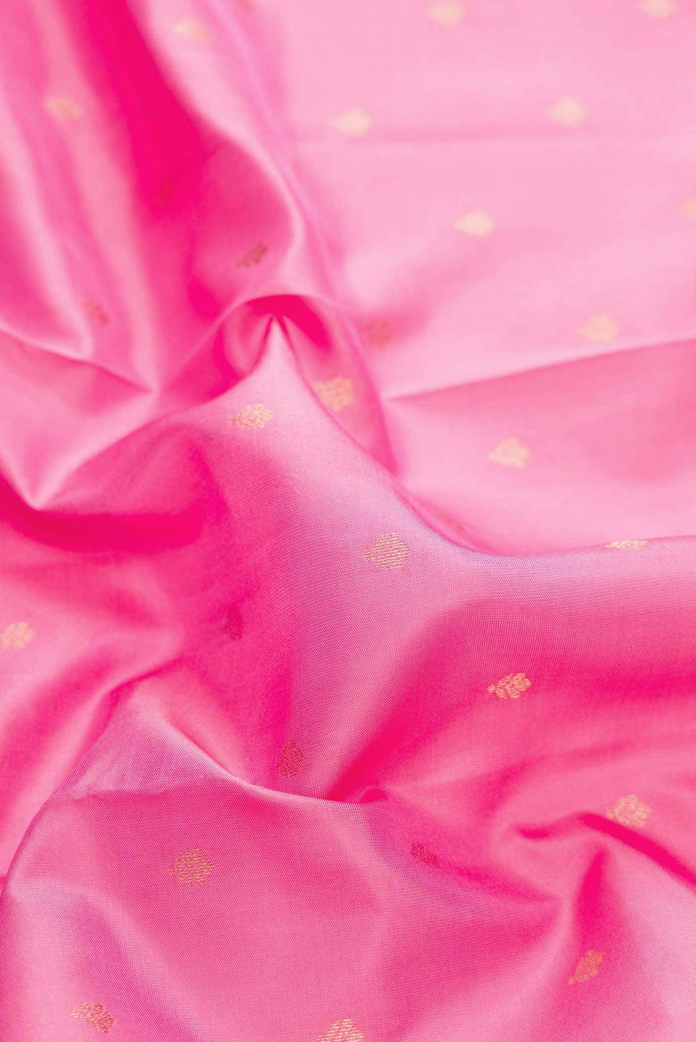 Pink Dual Tone Kanchipuram Silk Saree