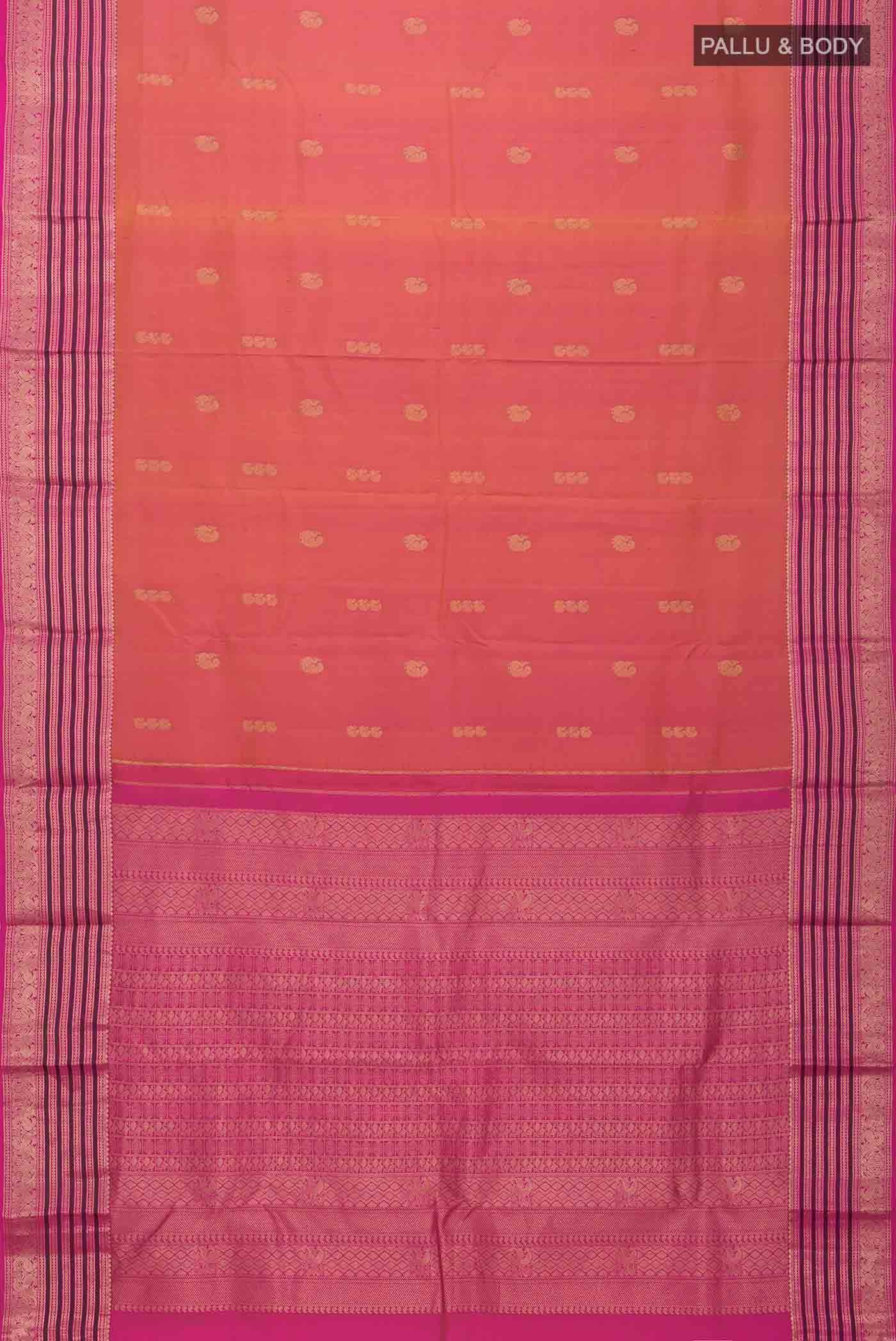 Pink Kanchipuram Silk Saree