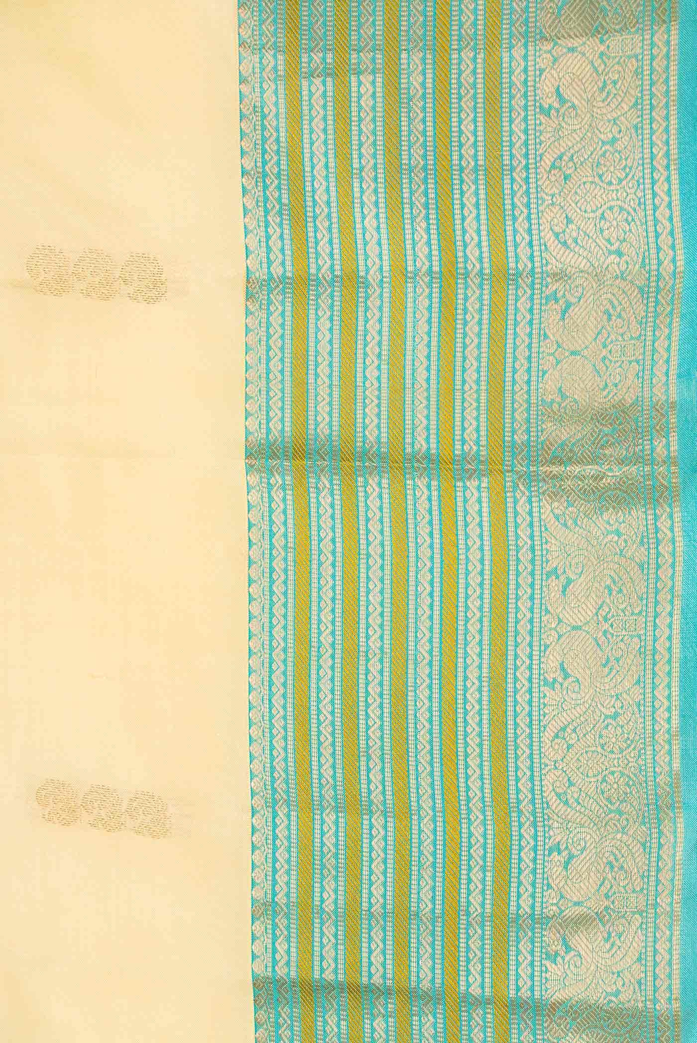 Sandal Dual Tone Kanchipuram Silk Saree