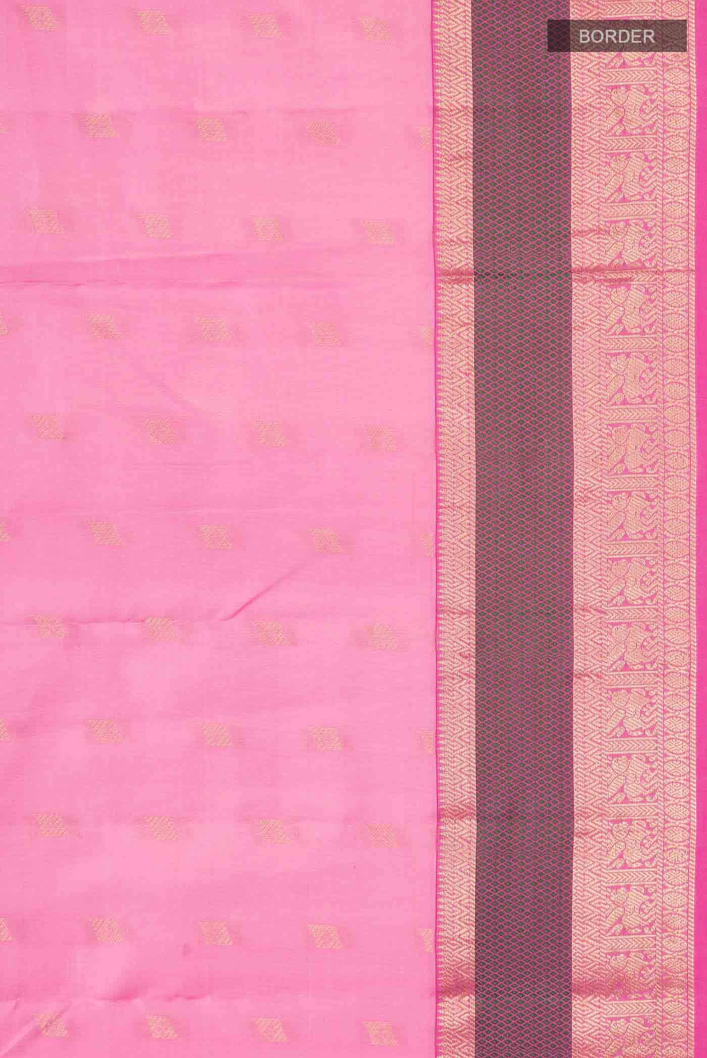 Pink Kanchipuram Silk Saree