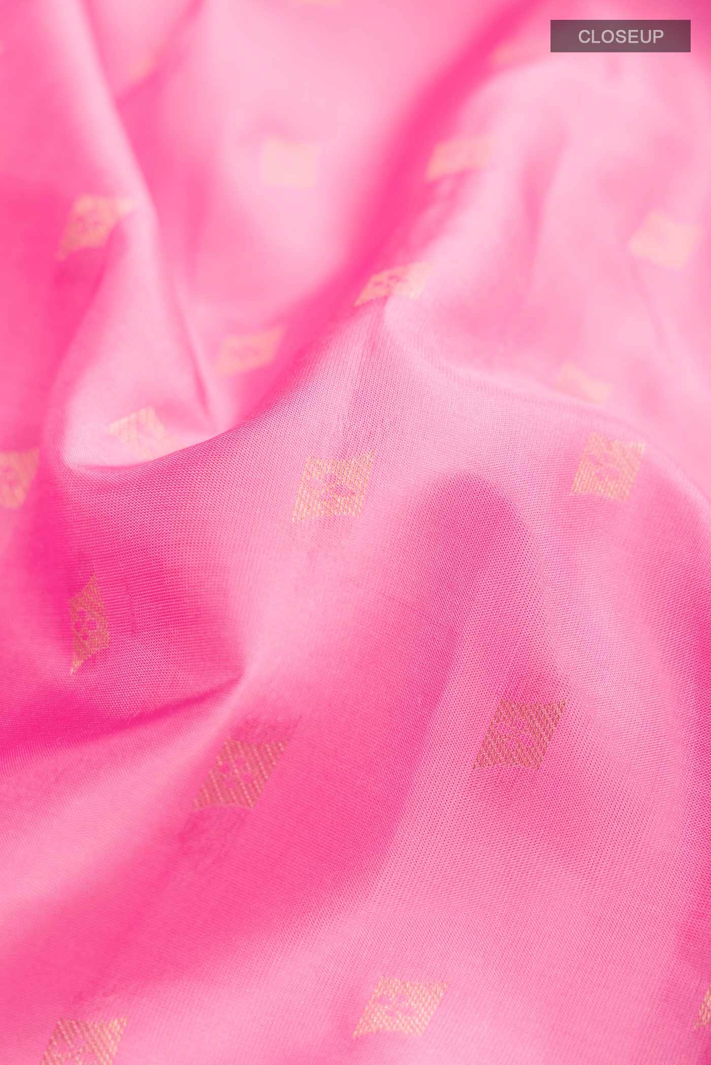 Pink Kanchipuram Silk Saree