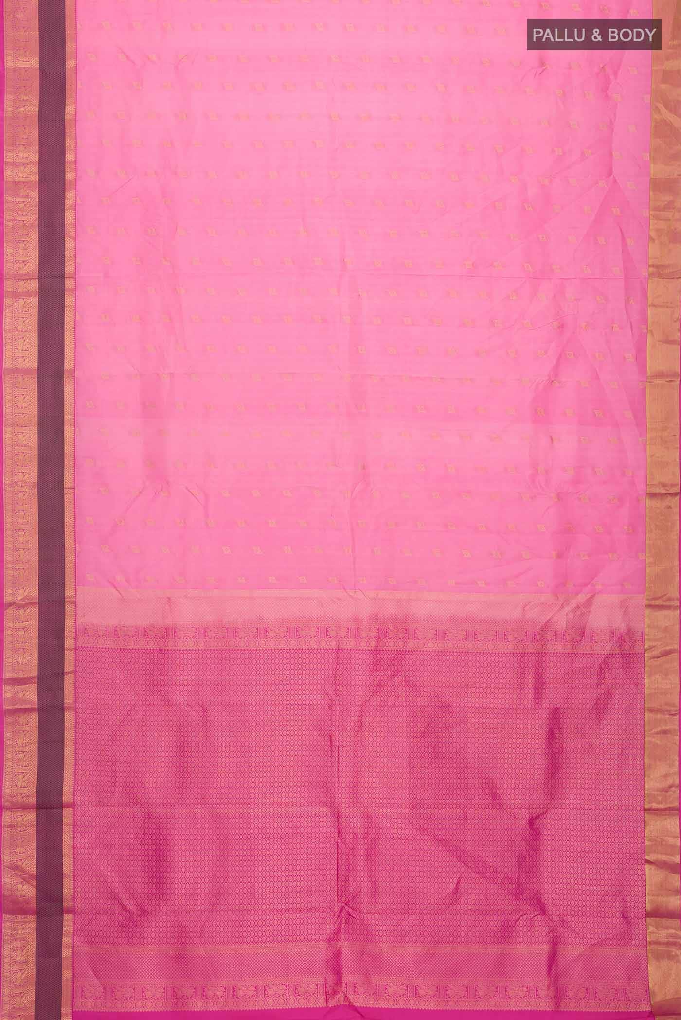 Pink Kanchipuram Silk Saree