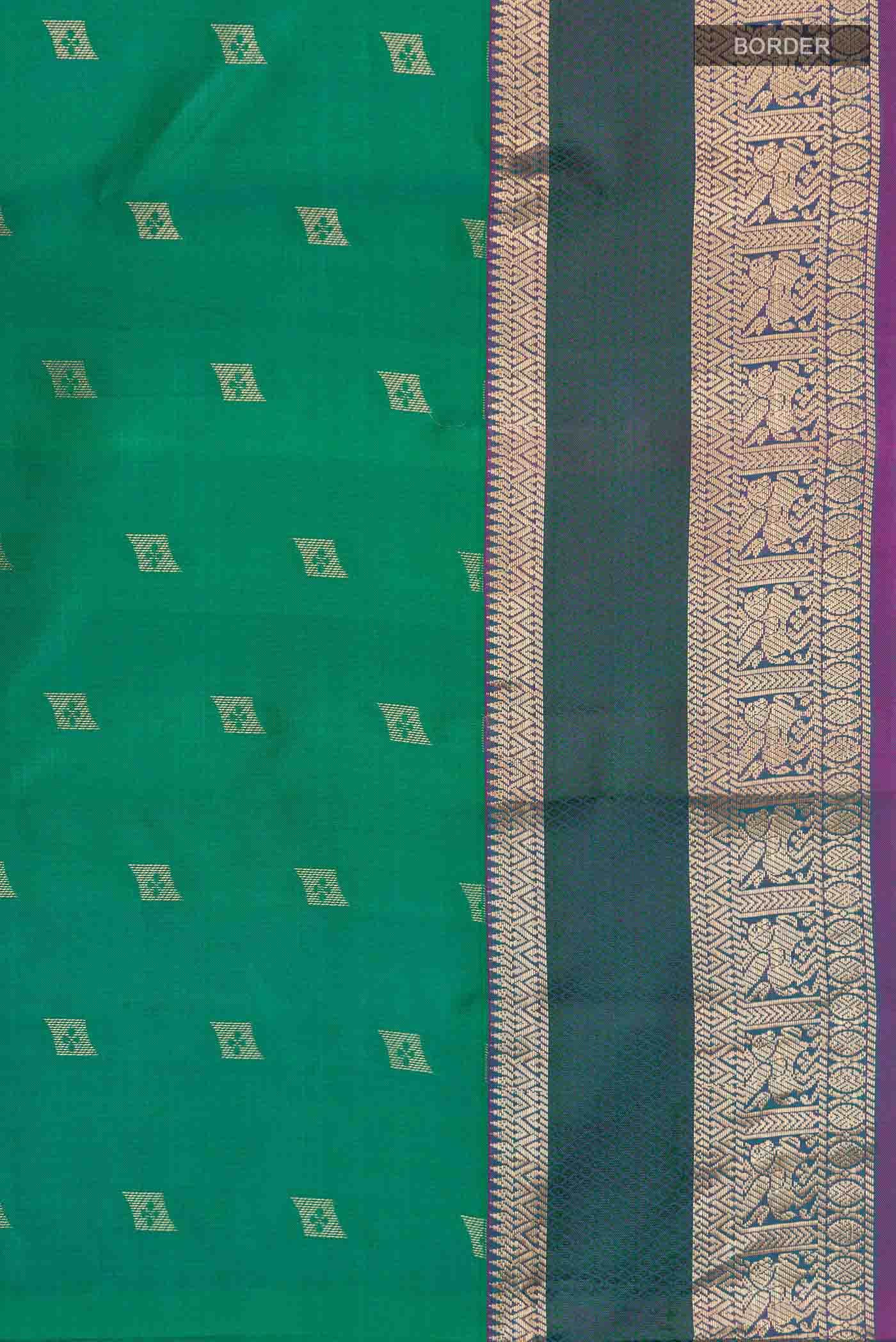 Magenta Kanchipuram Silk Saree