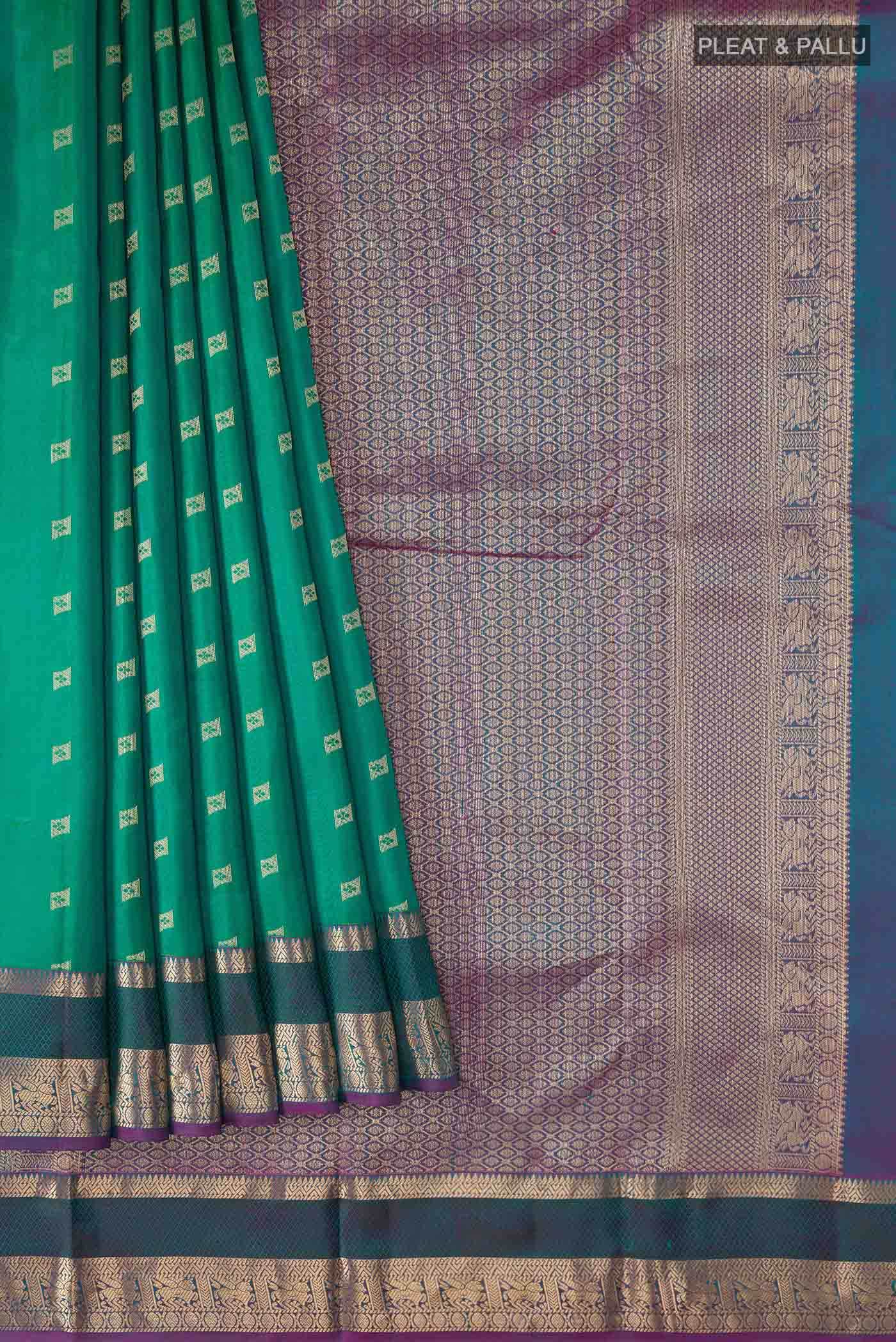 Magenta Kanchipuram Silk Saree