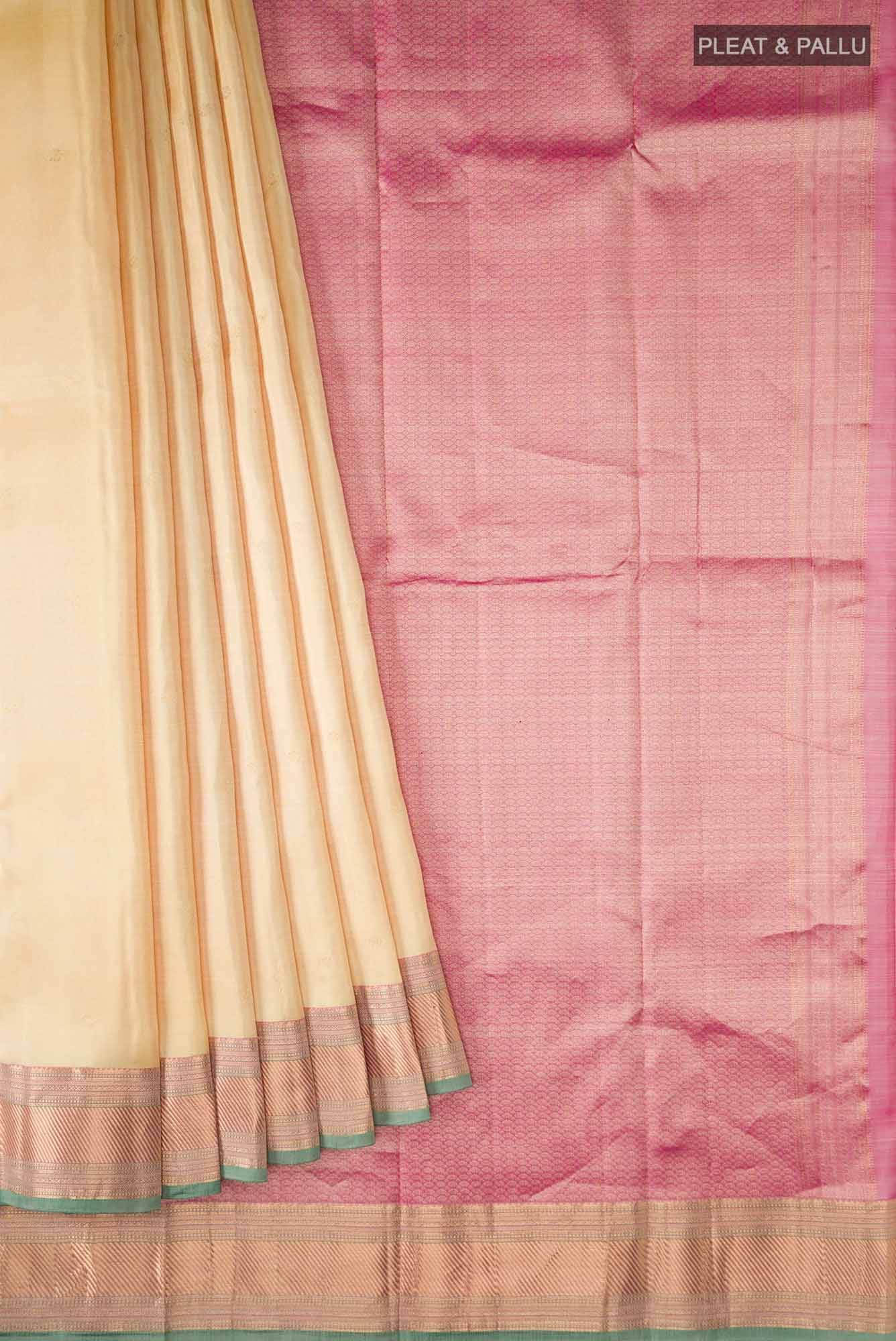 Sandal Kanchipuram Silk Saree
