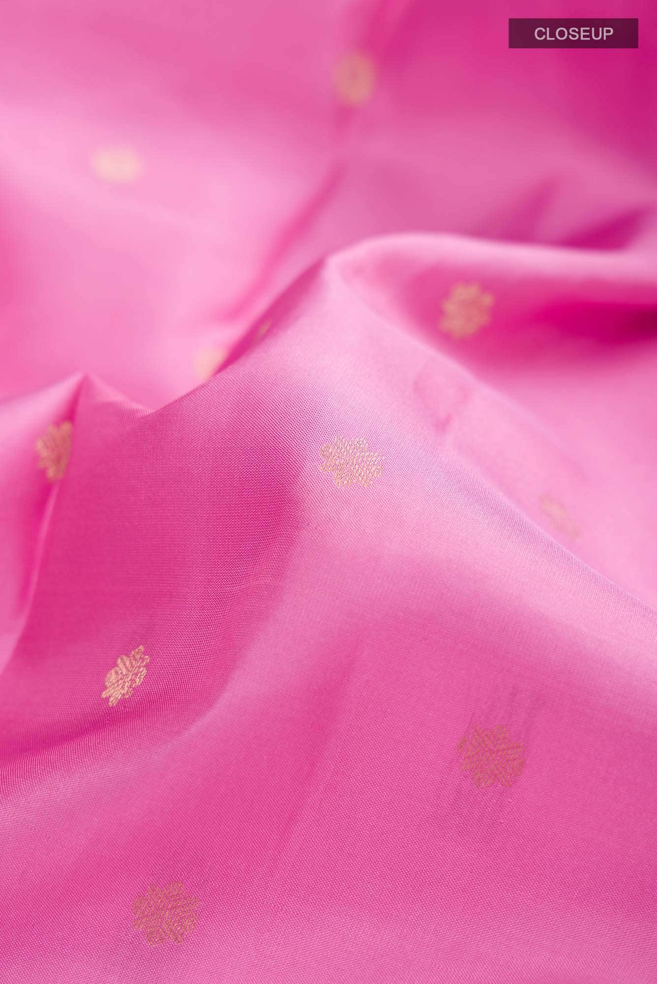 Pink Kanchipuram Silk Saree