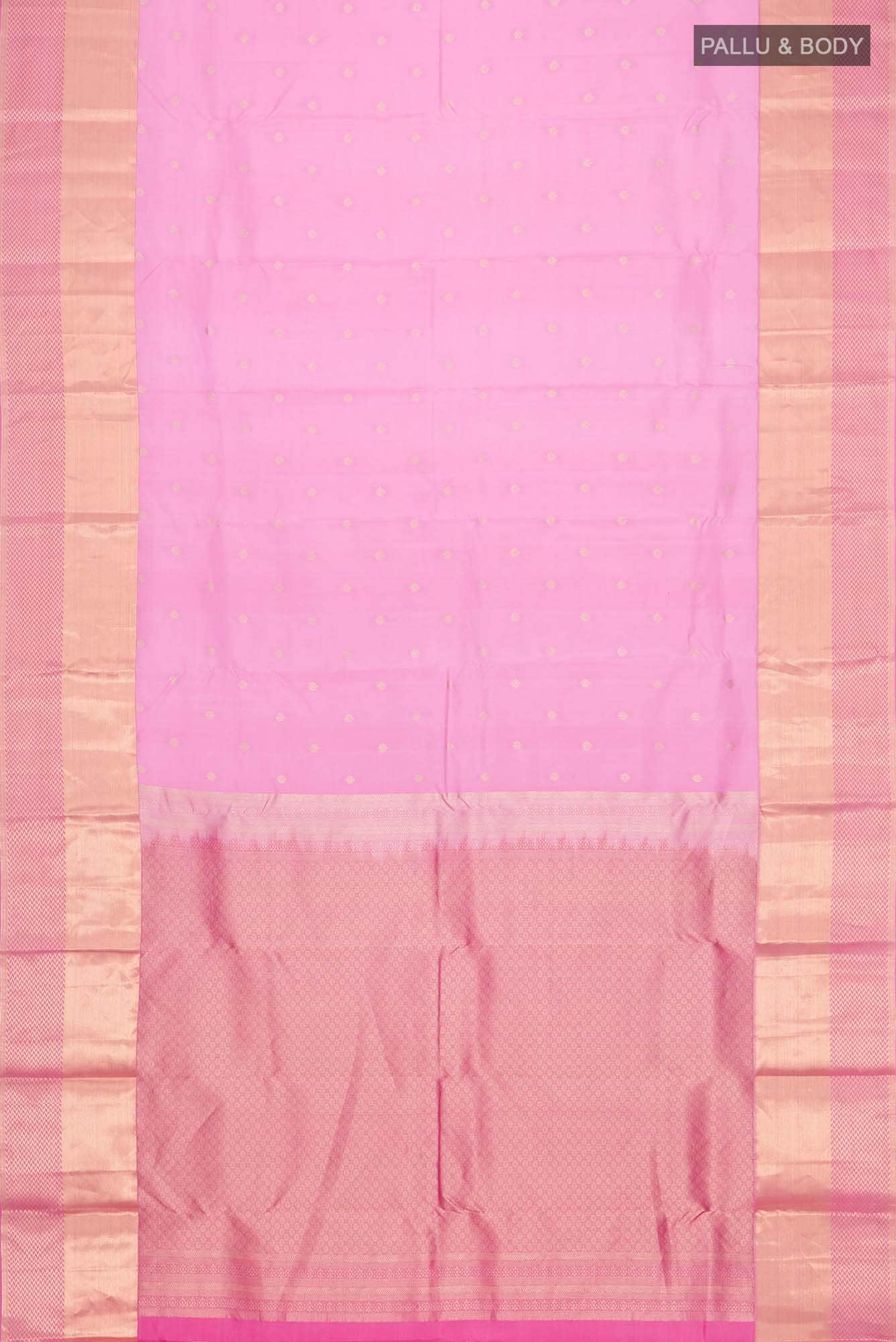 Pink Kanchipuram Silk Saree