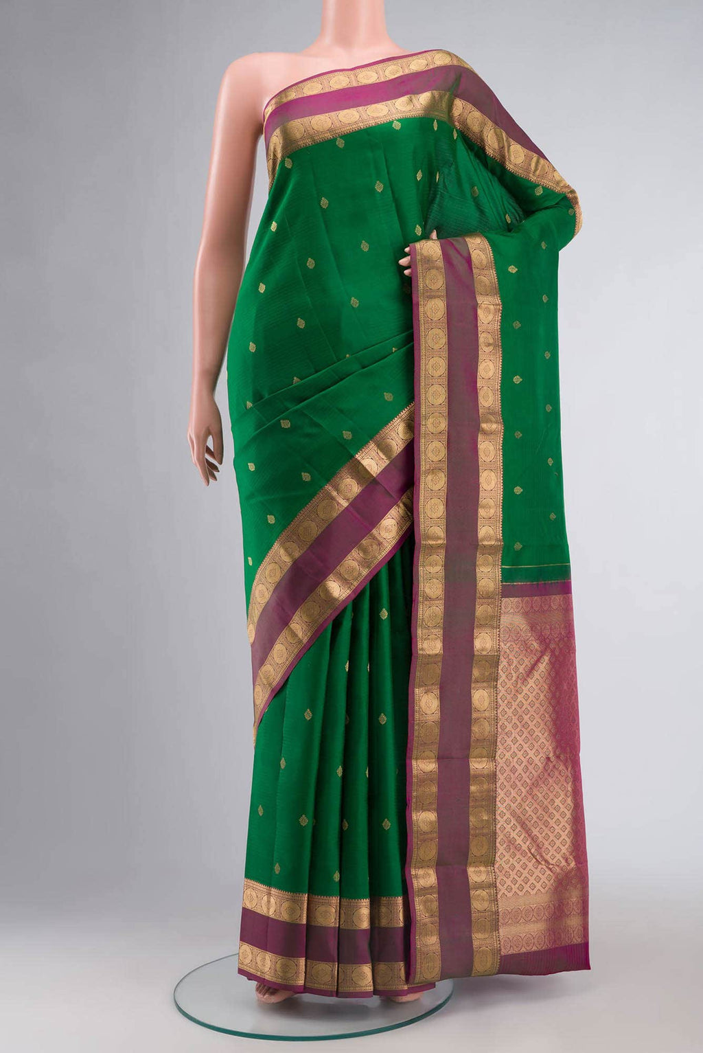 Green Kanchipuram Silk Saree