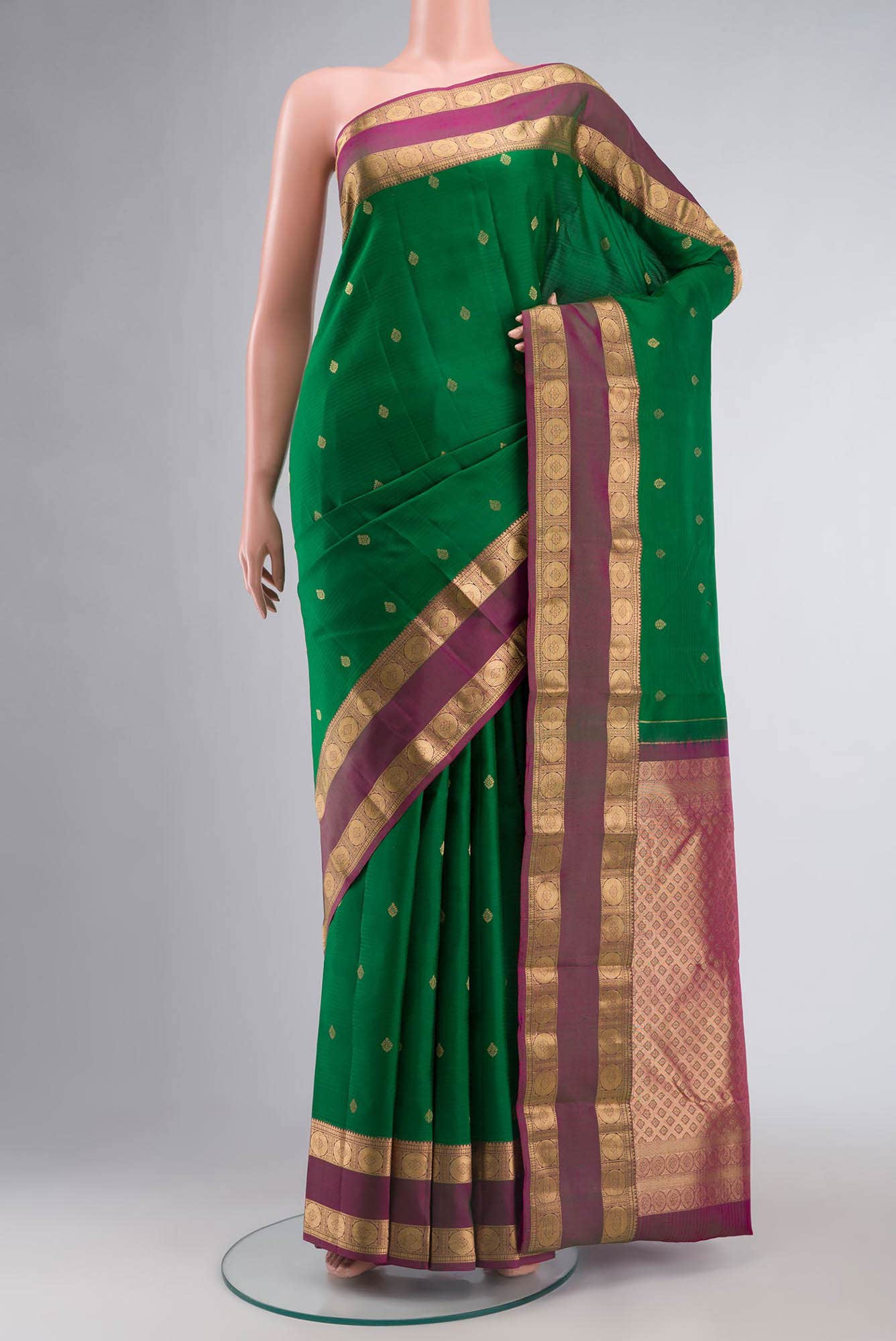 Green Kanchipuram Silk Saree