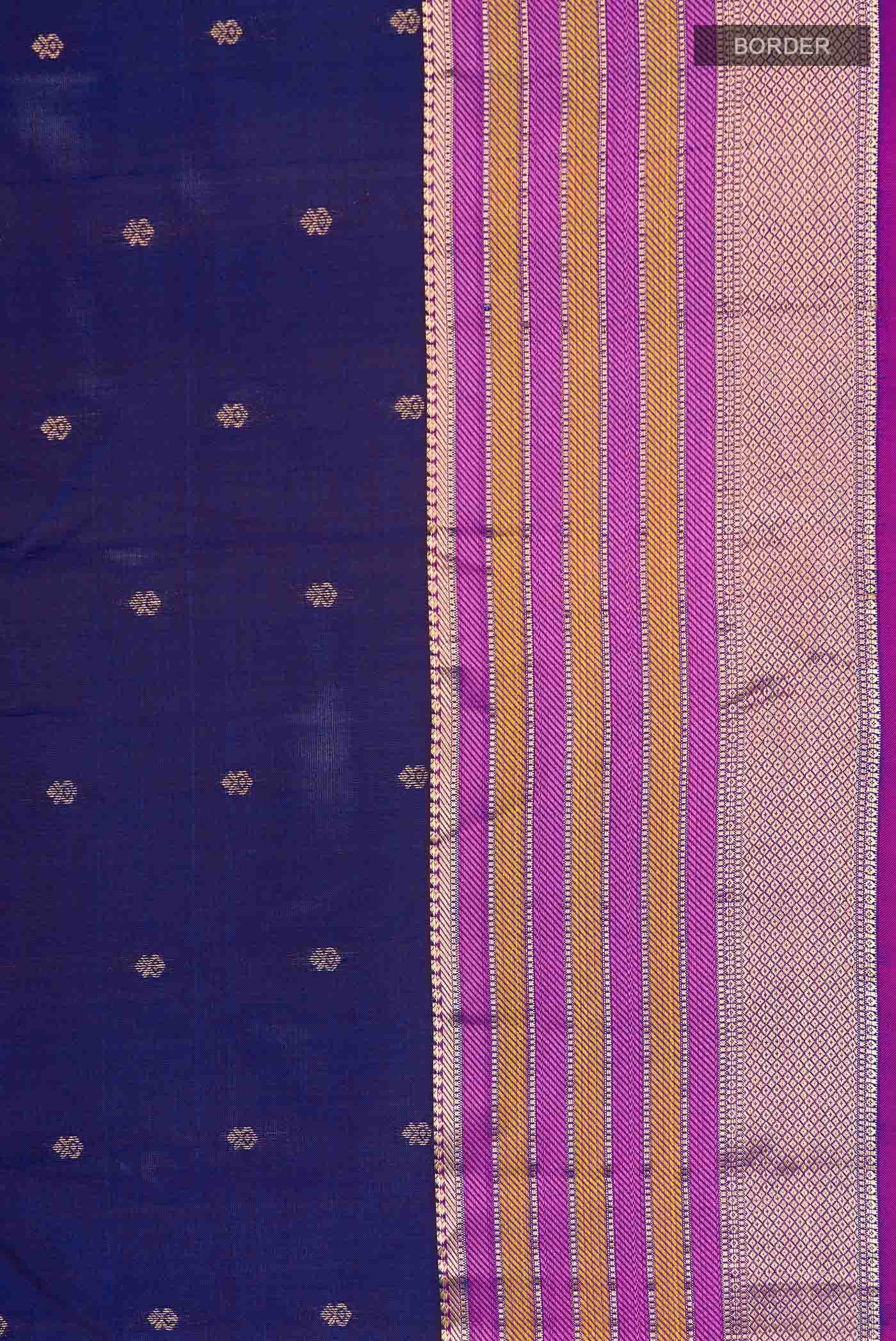 Blue Kanchipuram Silk Saree