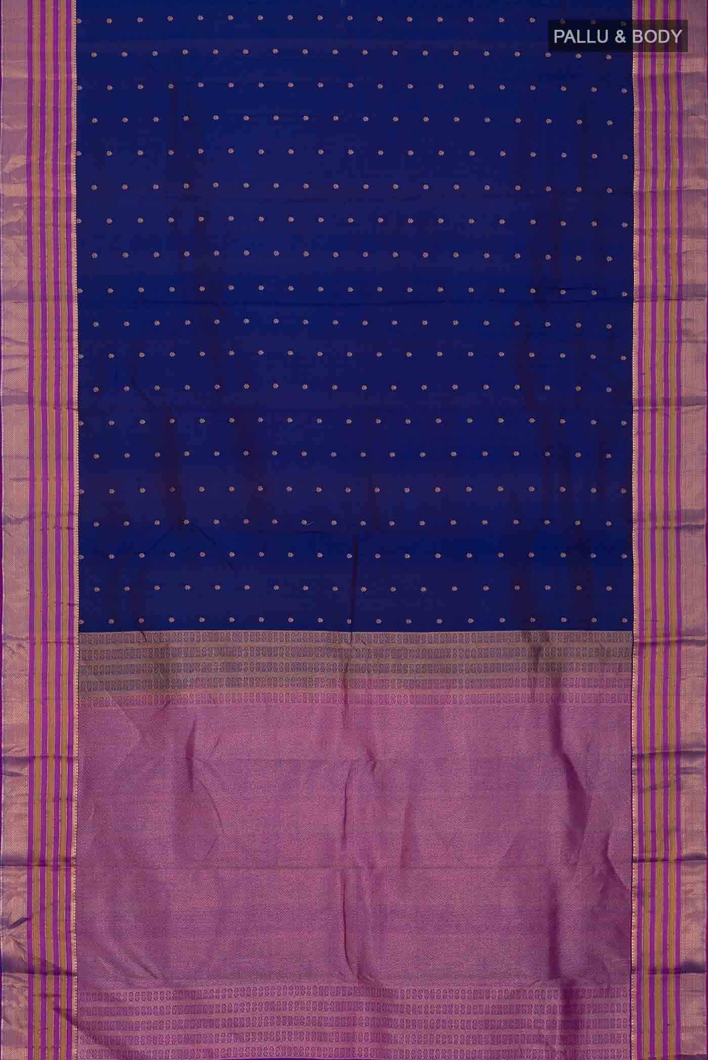 Blue Kanchipuram Silk Saree